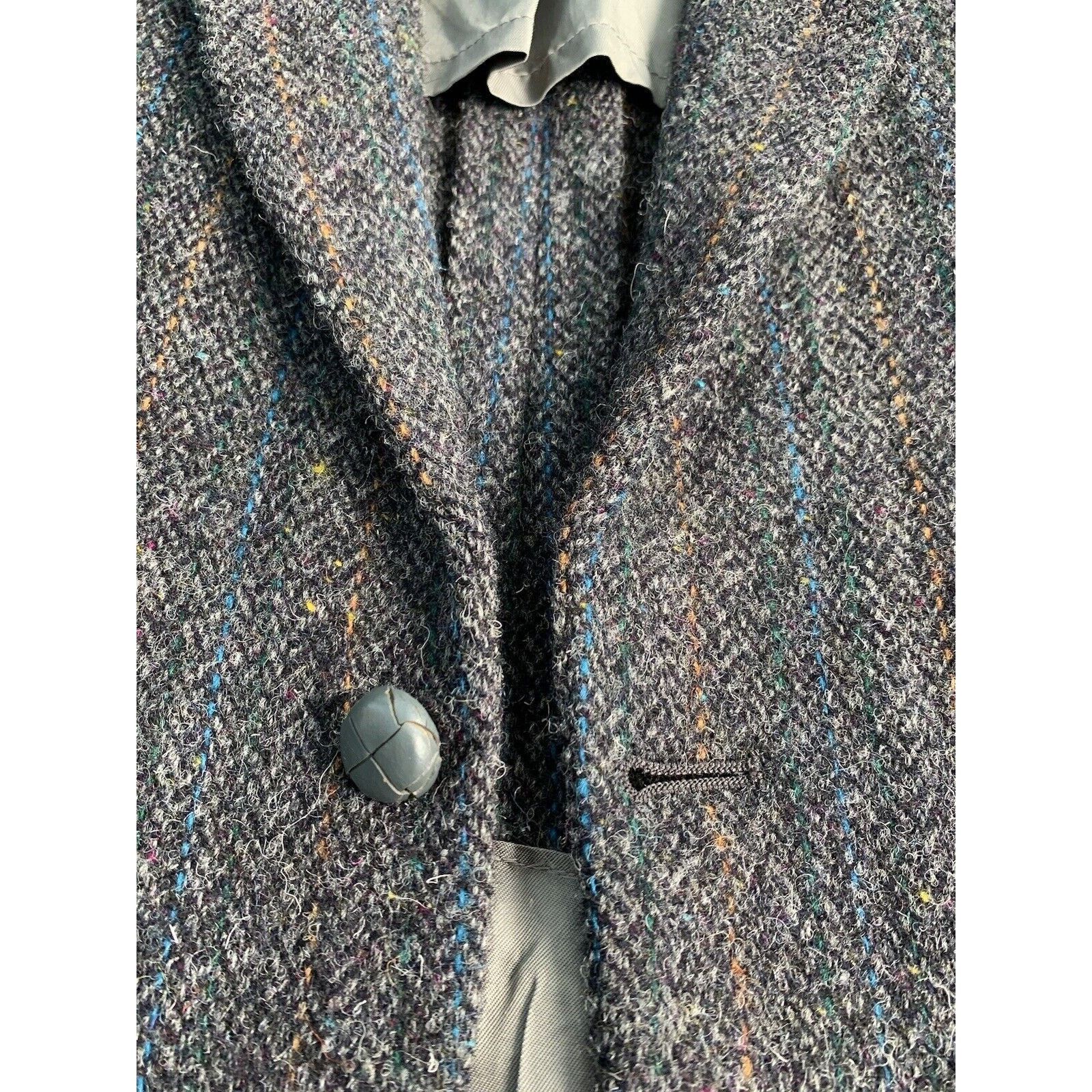 Harris Tweed × Vintage Men's HARRIS TWEED MADE IN USA Sport Blazer Jacket EU50 UK40 Size 50R - 3 Thumbnail