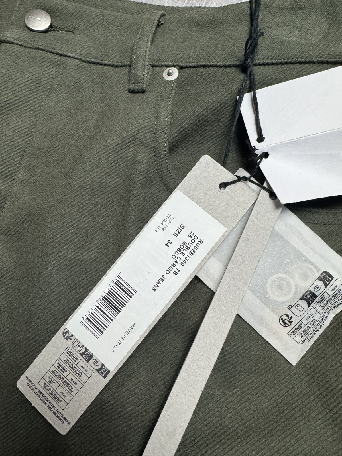 Rick Owens Rick Owens Double Cargo Jeans in Bosco Size US 34 / EU 50 - 6 Thumbnail