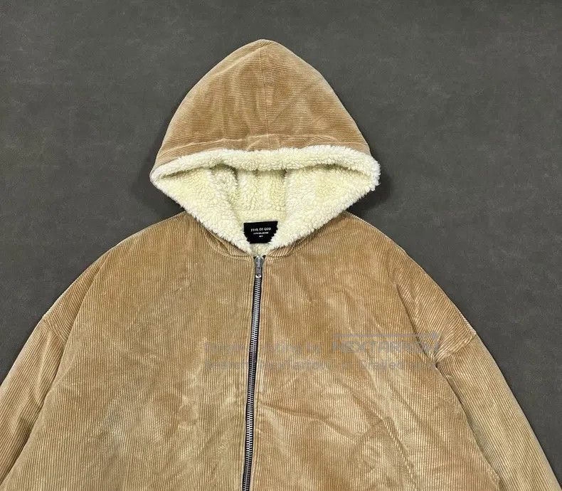 Fear of God Fear of God Corduroy lambswool hooded coat Size US M / EU 48-50 / 2 - 4 Thumbnail