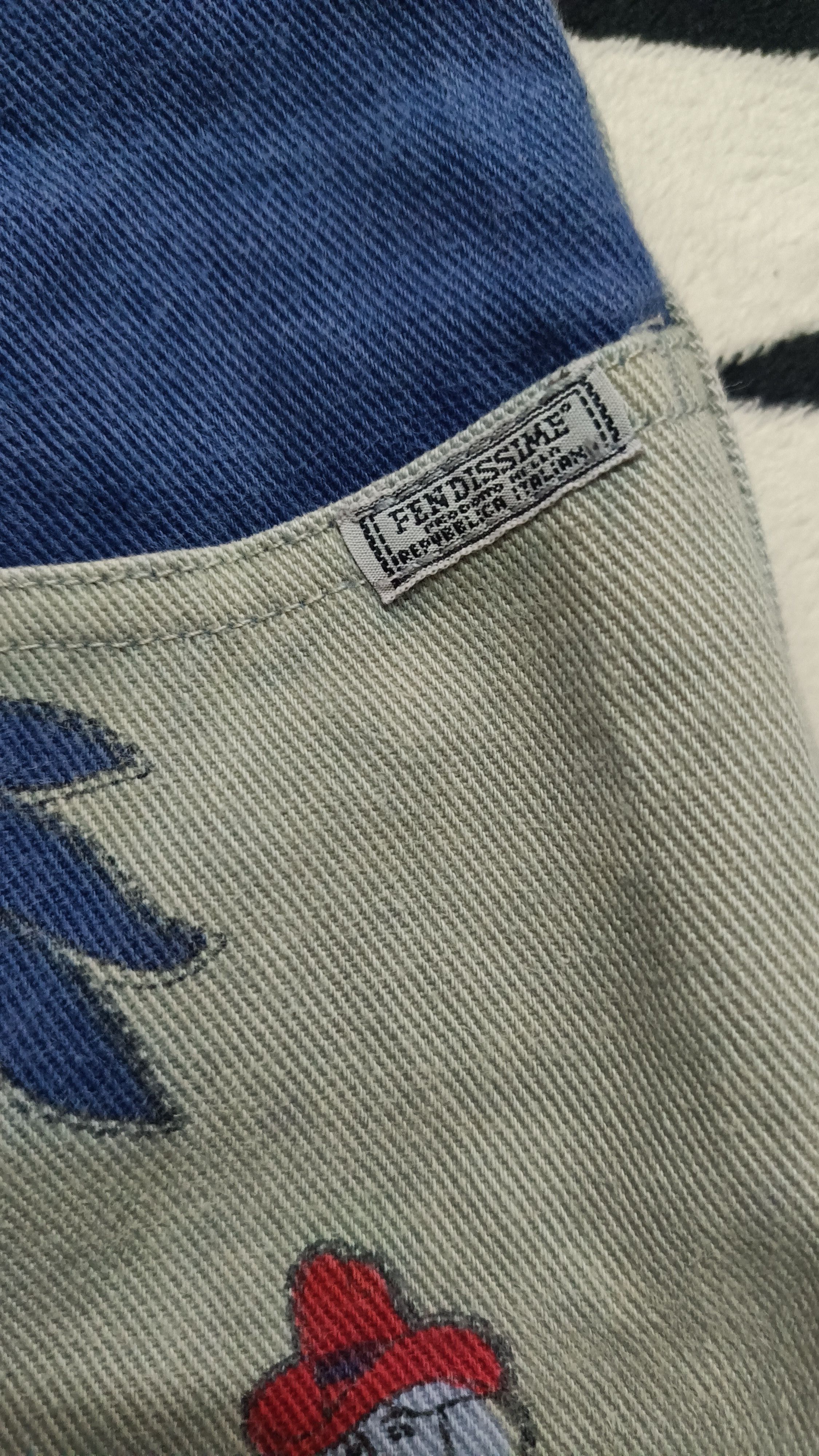 Fendi 🔥🔥Rare 90s Fendissime Cowboy Jeans Size 29" - 5 Thumbnail