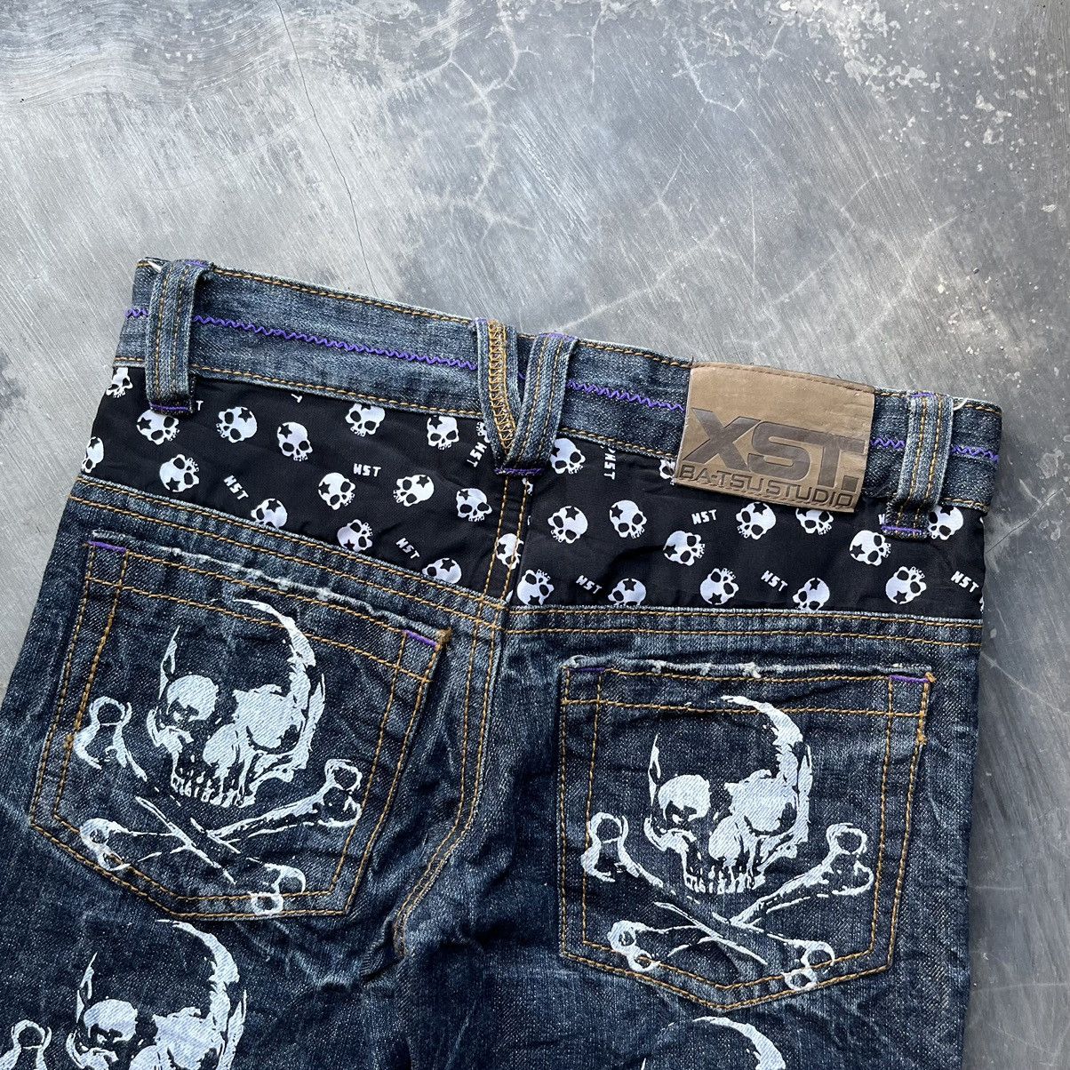 Hysteric Glamour Batsu studio punk rock star skull short pants Size US 29 - 10 Thumbnail