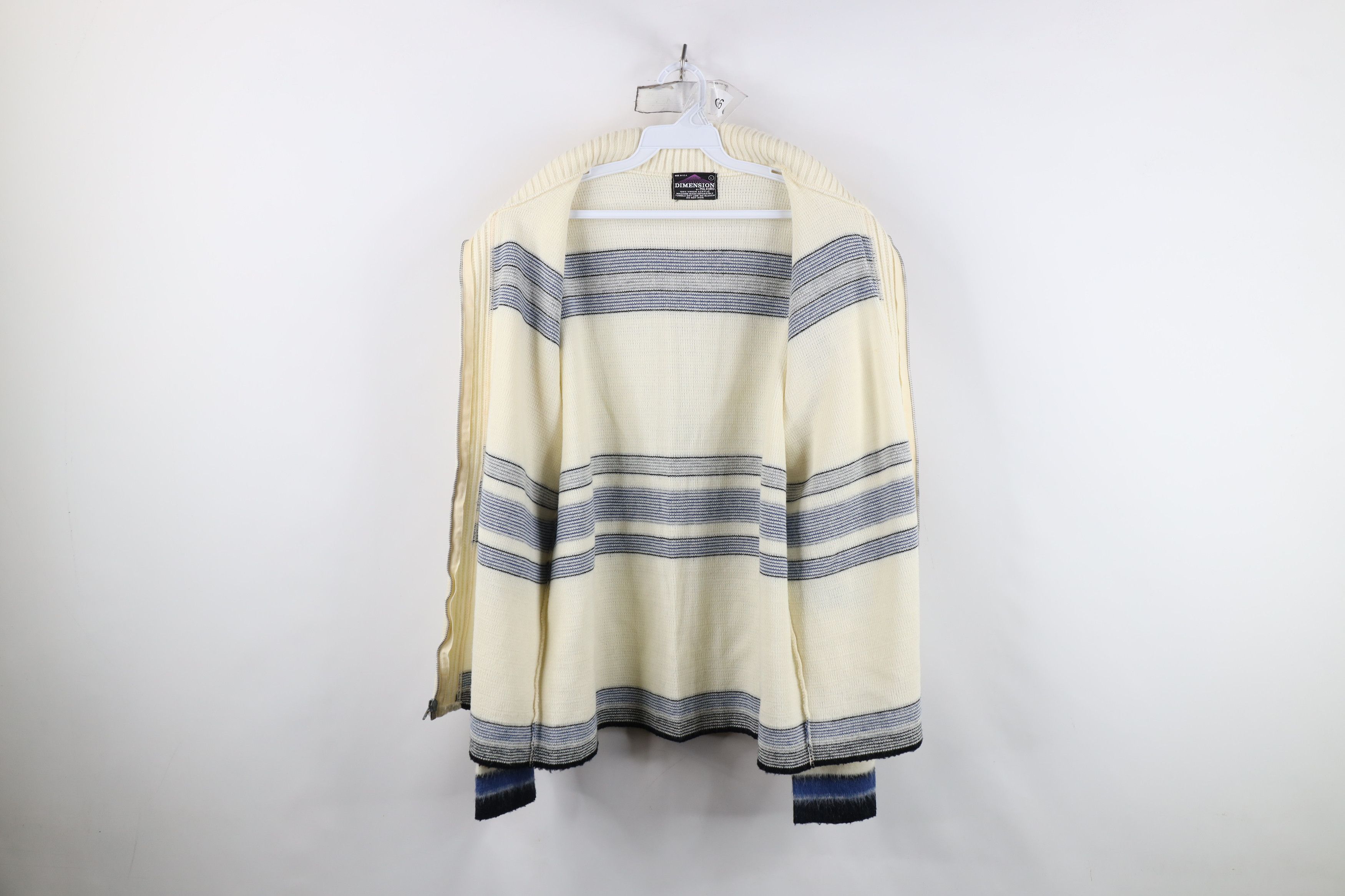 Vintage Vintage 60s Streetwear Striped Full Zip Cardigan Sweater USA Size US L / EU 52-54 / 3 - 10 Thumbnail