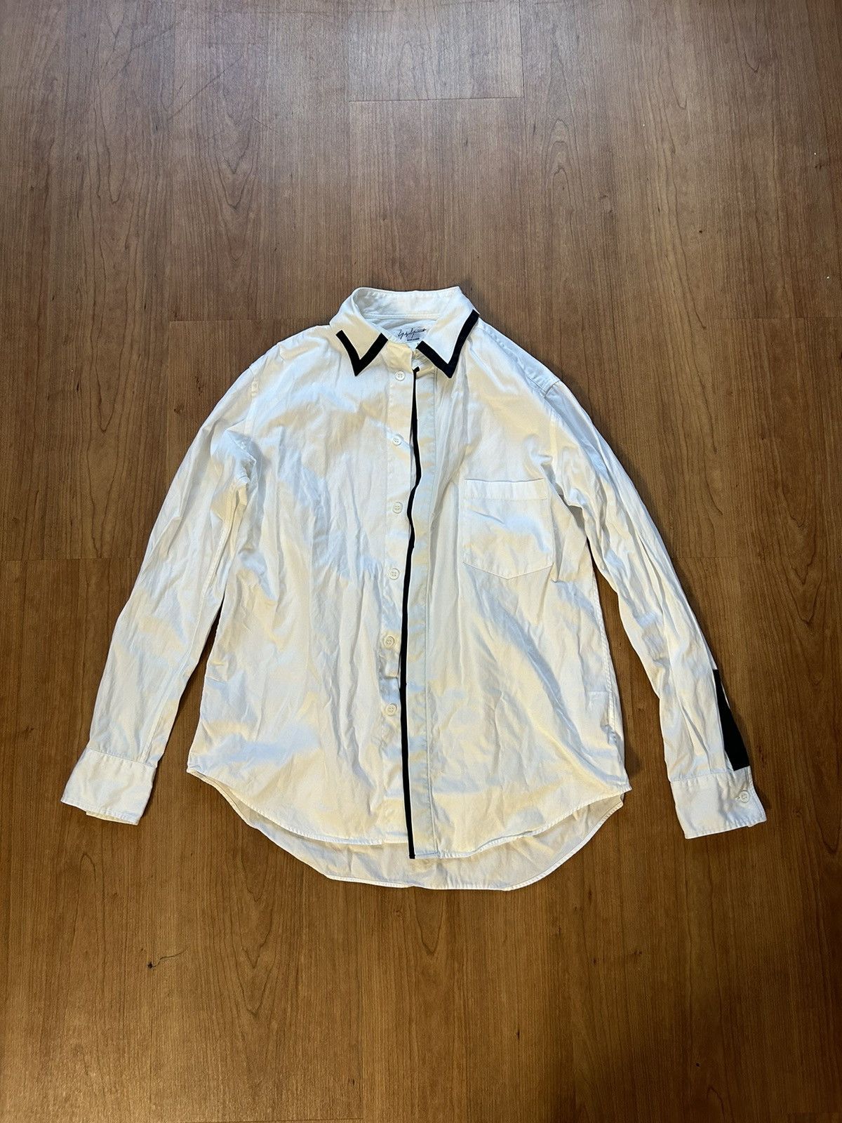 Yohji Yamamoto YYPH Contrast Shirt Size US M / EU 48-50 / 2 - 1 Thumbnail