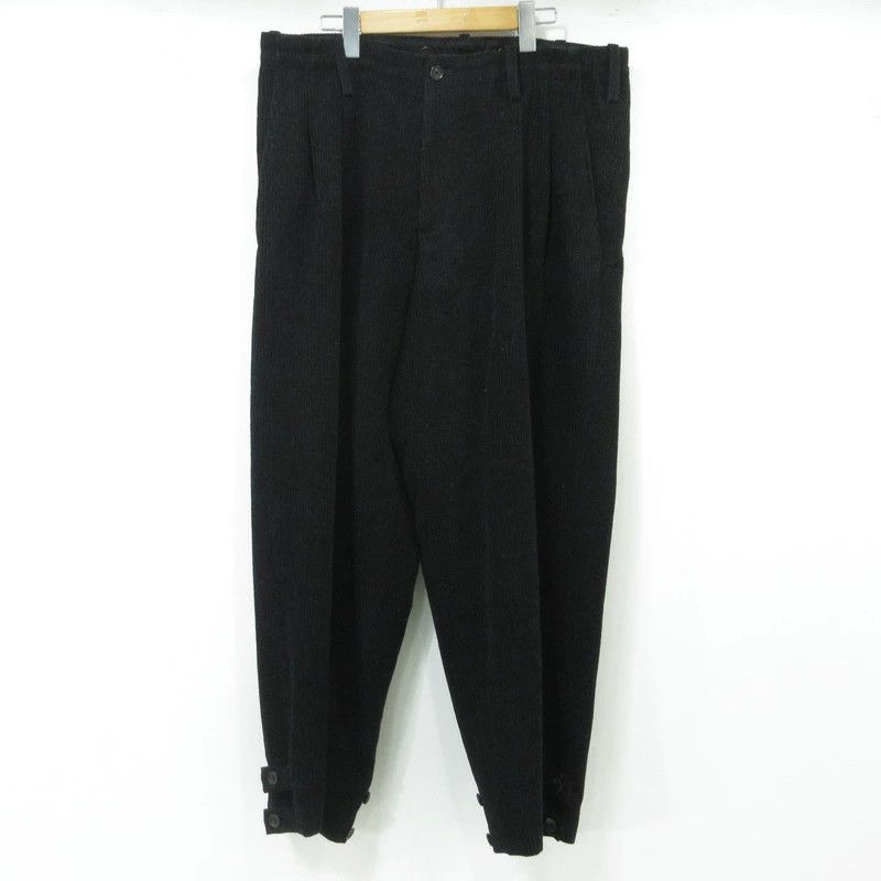 Yohji Yamamoto Yohji Yamamoto POUR HOMME Wool Corduroy Pants Size US 35 - 1 Thumbnail