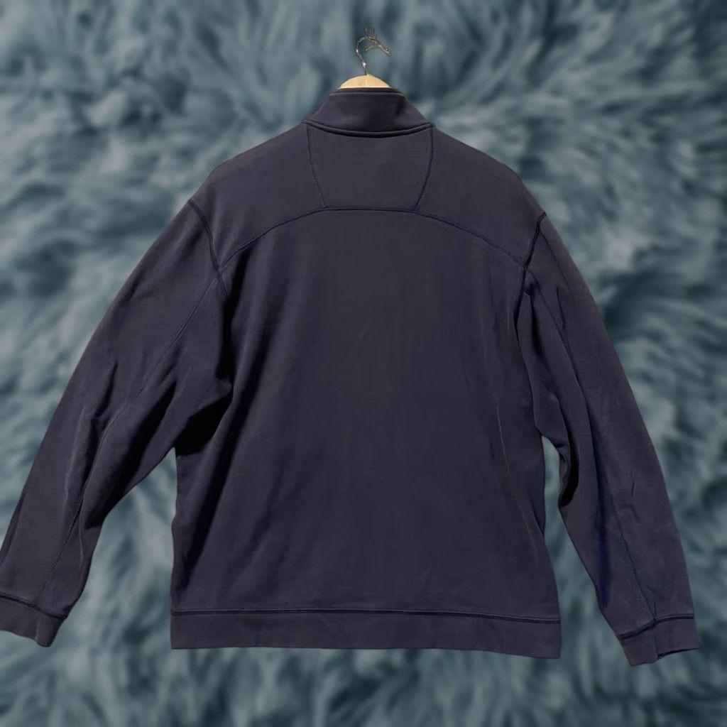 Tommy Bahama Tommy Bahama Blue Zip Up Turtleneck Jacket Mens Medium 100% Pima Cotton Full Zip Sweater Size US M / EU 48-50 / 2 - 1 Thumbnail