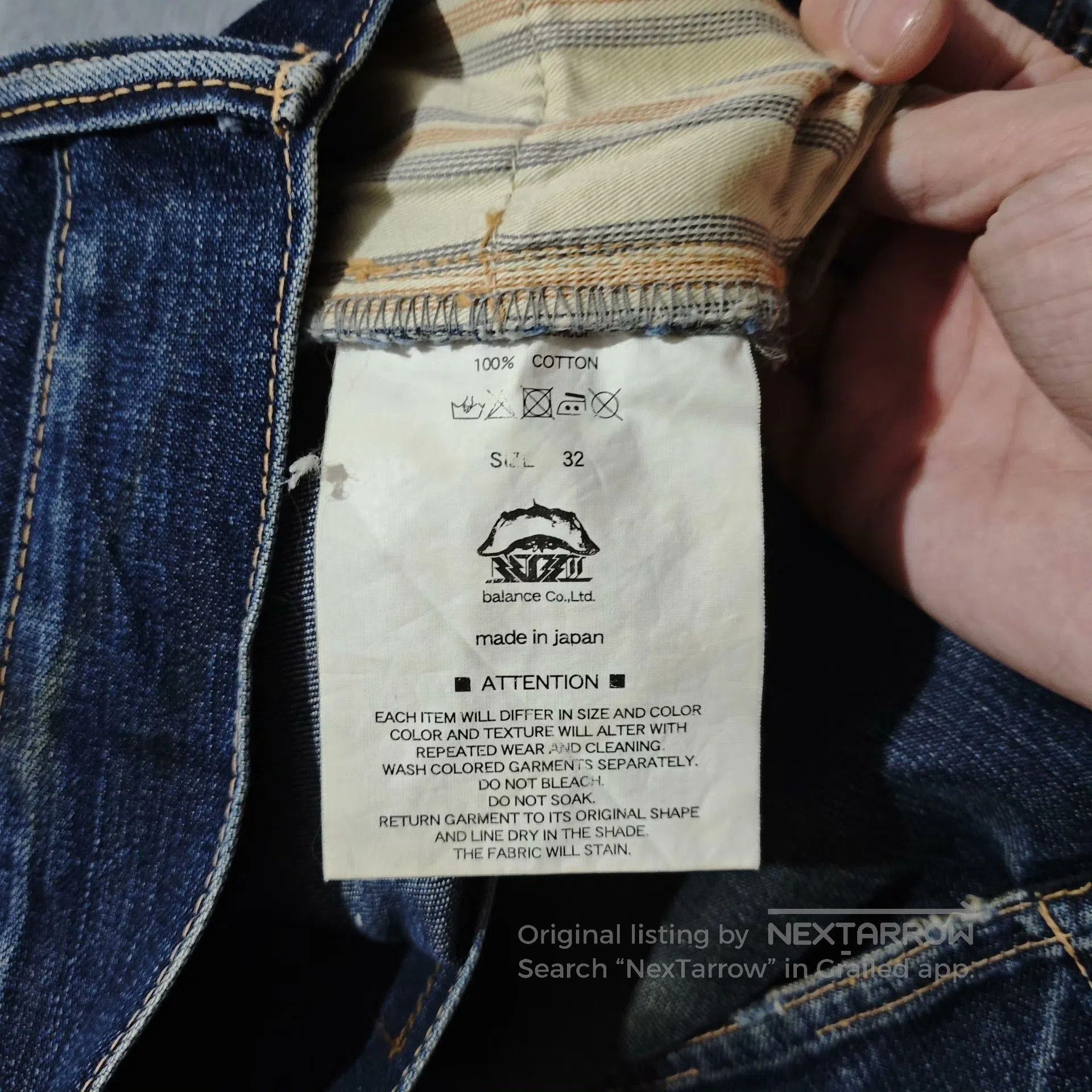 ANACHRONORM Anachronorm Japanese Oil Stain Straight Jeans. Size US 32 / EU 48 - 8 Thumbnail