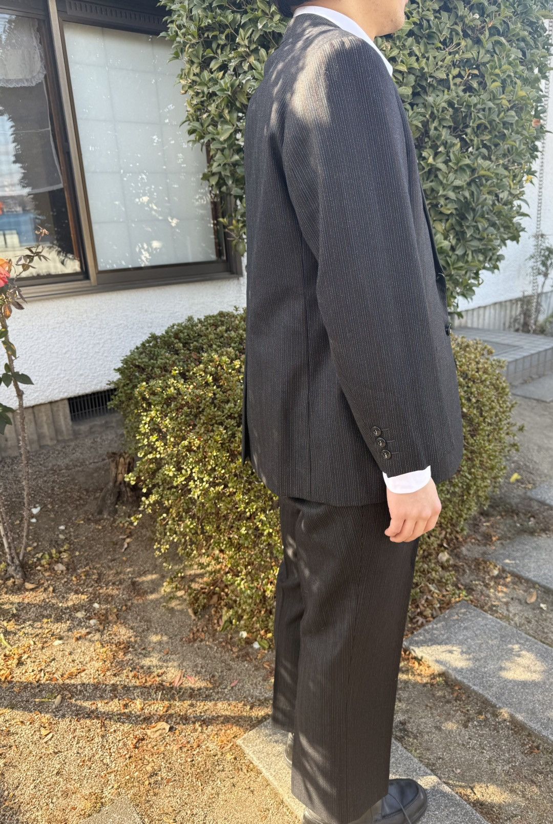 Other Vintage REFINE SUPER ALL WOOLBlueGrey Pinstripe 3-Piece Suit Size 42R - 17 Thumbnail