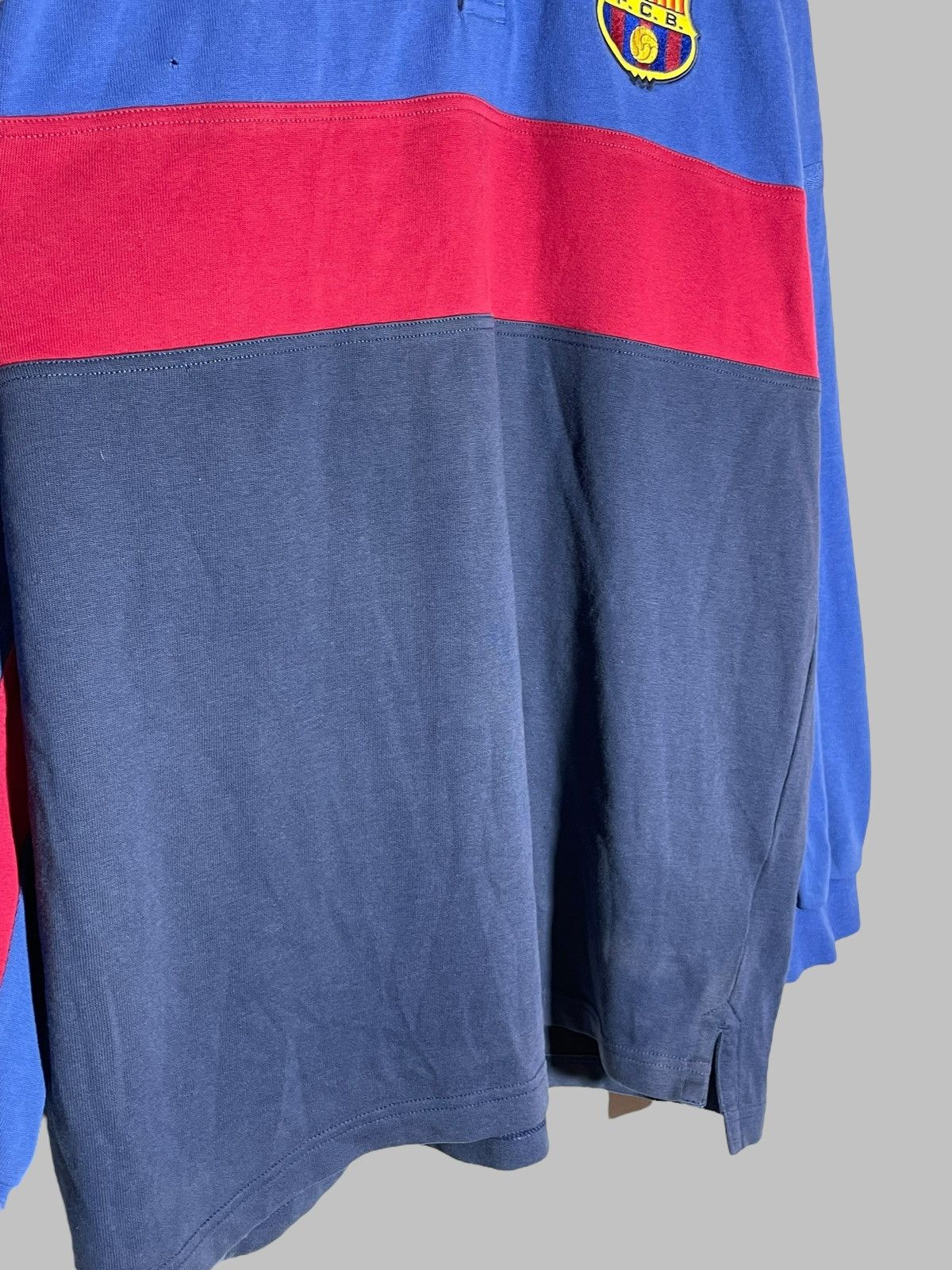 Nike × Vintage FC Barcelona Vintage Nike Swoosh 90’s Y2K Hype Long Sleeve Size US XL / EU 56 / 4 - 6 Thumbnail