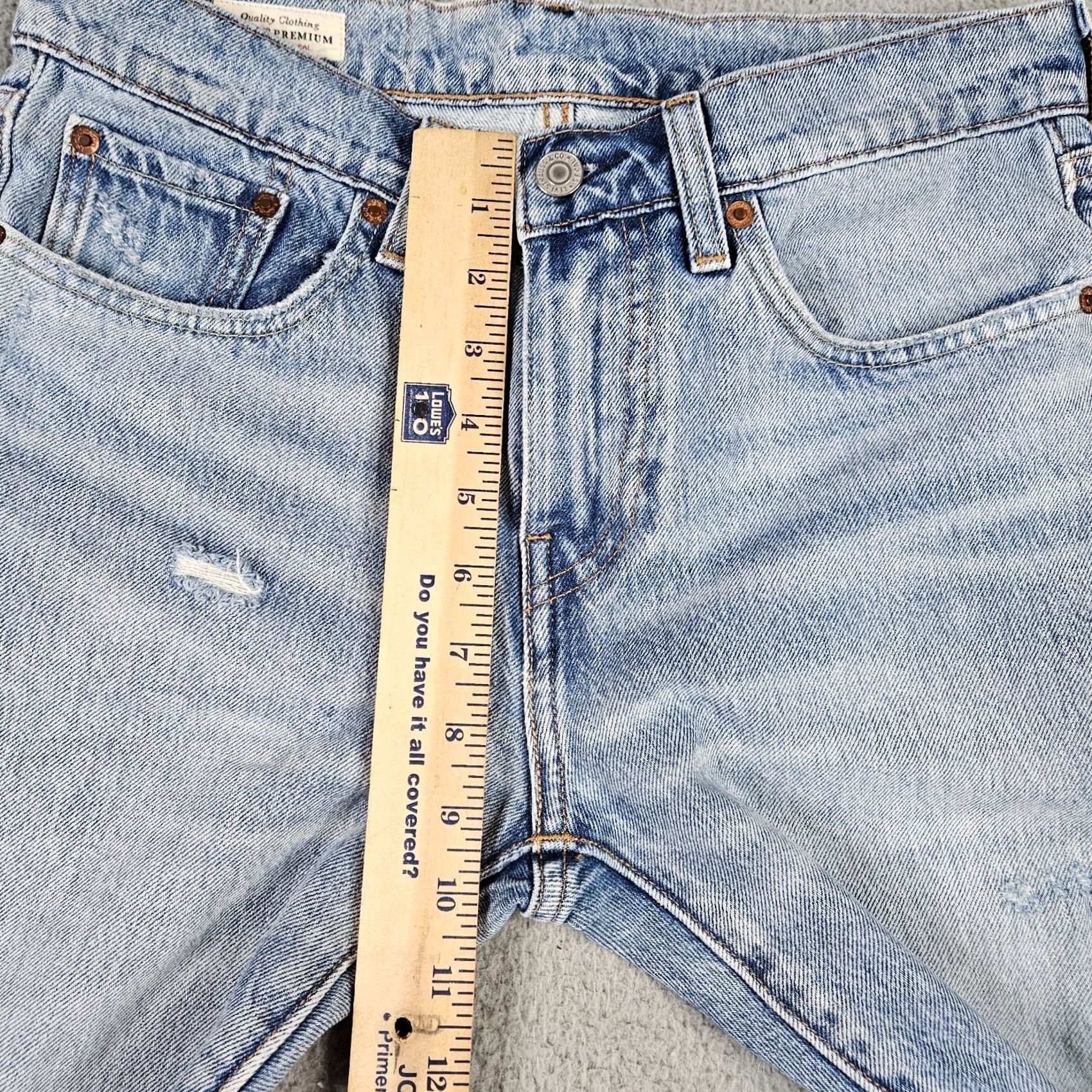 Levi's Levi’s HI-BALL Women’s Big E Casual Distressed Blue Jeans W28 Regular Fit Denim Cotton Blend Size 28W Blue Jeans Women Size 28" / US 6 / IT 42 - 3 Thumbnail