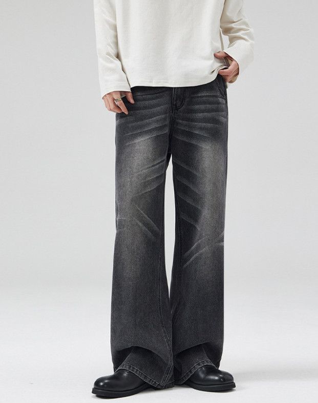 Japanese Brand American high street style men's loose washed jeans Size US 32 / EU 48 - 1 Thumbnail