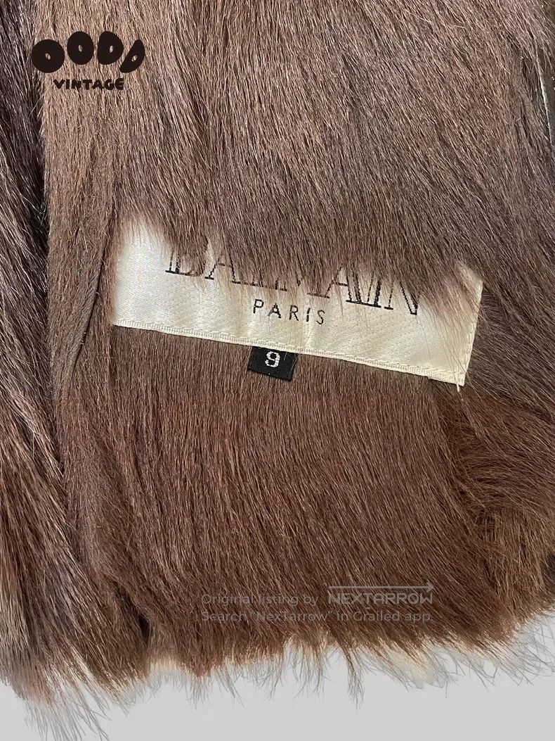 Balmain BALMAIN Grunge-style kidskin fur jacket Size US S / EU 44-46 / 1 - 9 Thumbnail