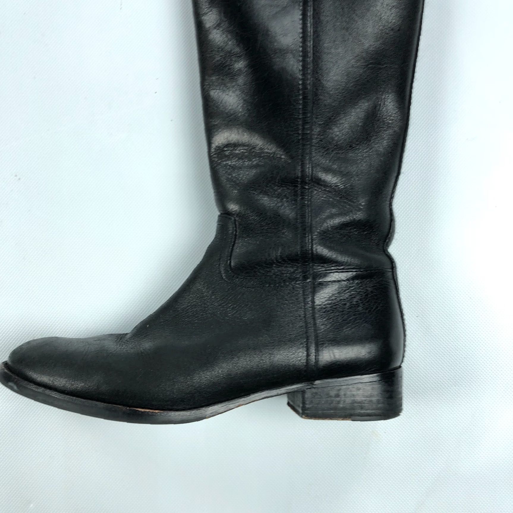 Tory Burch VINTAGE Tory Burch Kiernan Riding Boots Womens 7.5 Zip Tall Black Leather Riding Boot Womens 7.5 Black Size US 8 / IT 38 - 3 Thumbnail