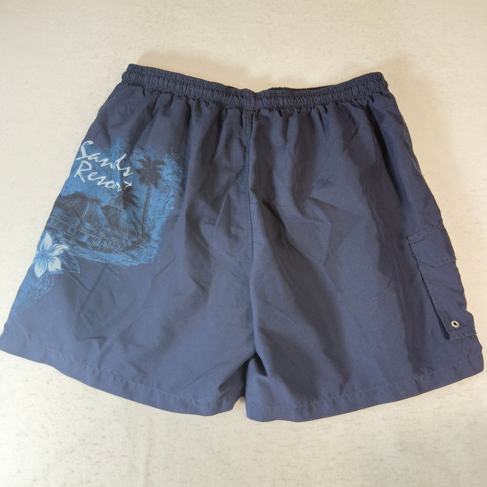 Puritan Puritan Men XL 40/42 Swim Trunk Navy White Sand Resort Print Size US 40 / EU 56 - 7 Thumbnail