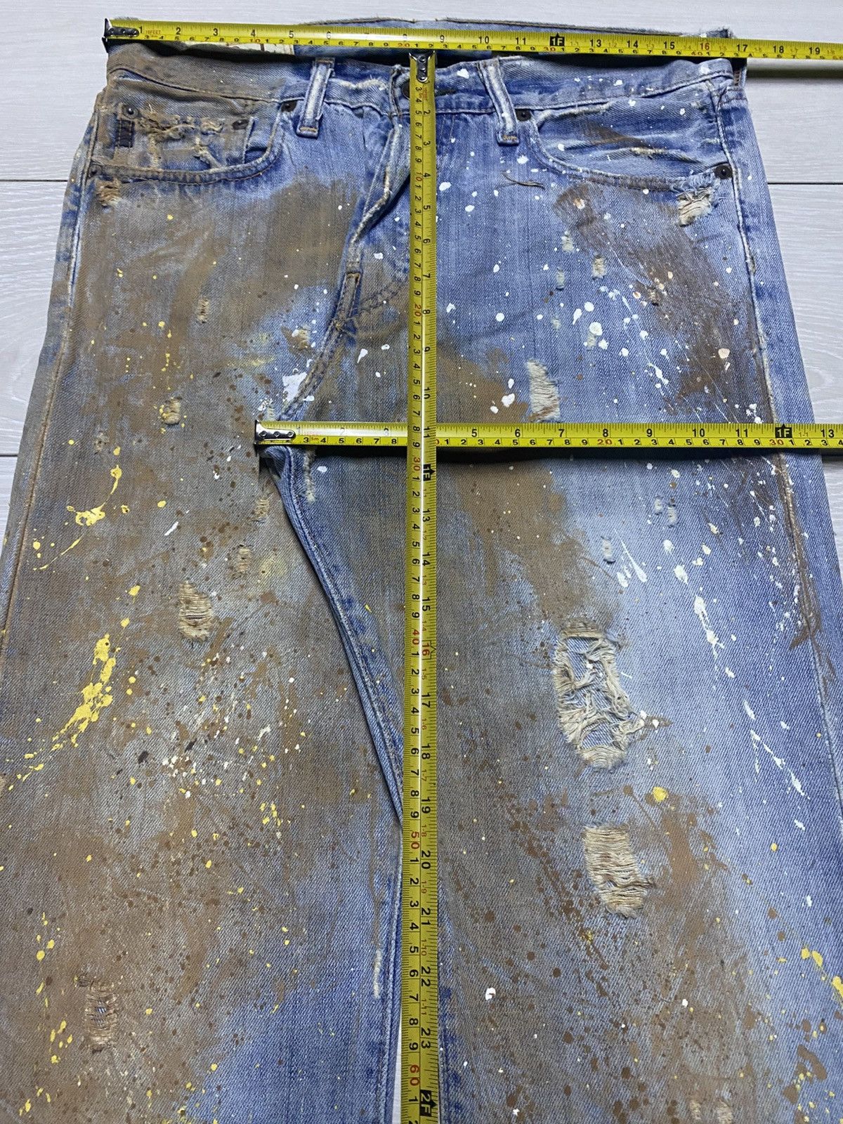 Seditionaries Vintage Handcraft Ambercrombie And Fitch Mud Wash Baggy Jean Size US 32 / EU 48 - 20 Thumbnail