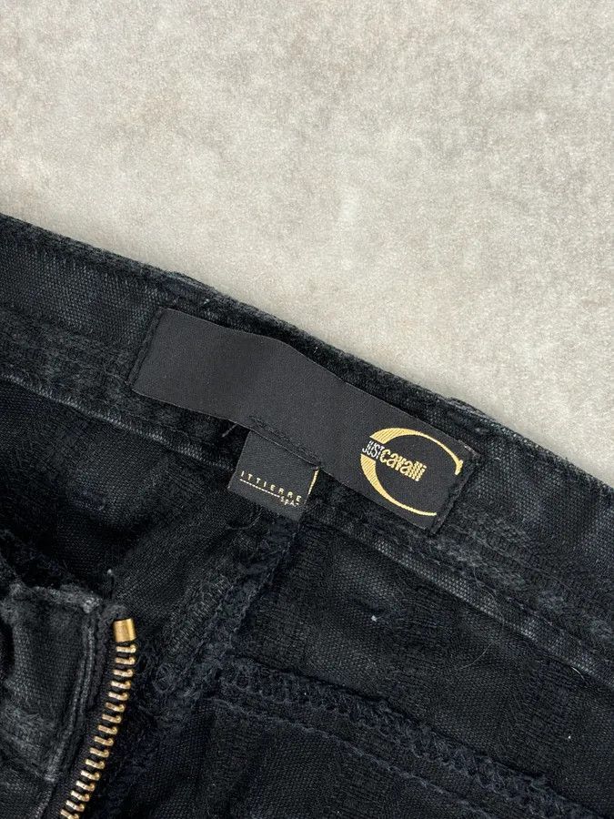 Just Cavalli 2000s Cavalli Black Bootcut Low-Rise Pants Size US 30 / EU 46 - 9 Thumbnail