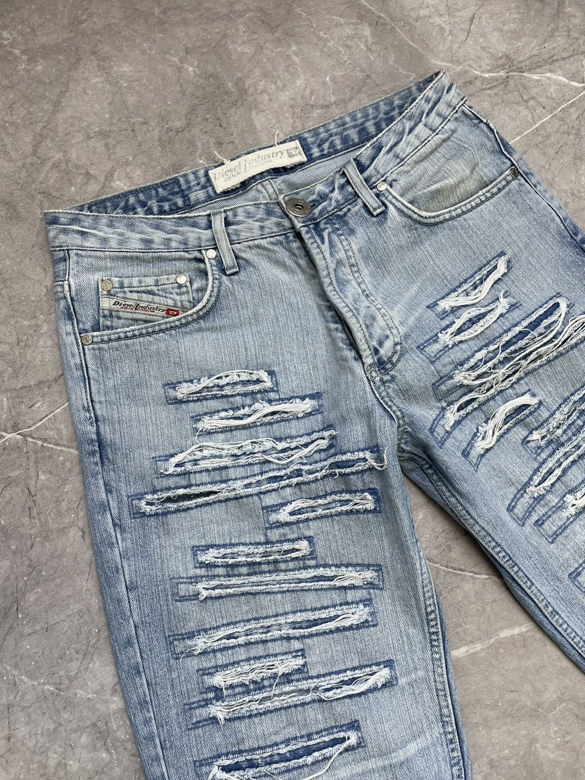 Diesel Diesel flared distressed jeans pants y2k style hype Size US 32 / EU 48 - 5 Thumbnail