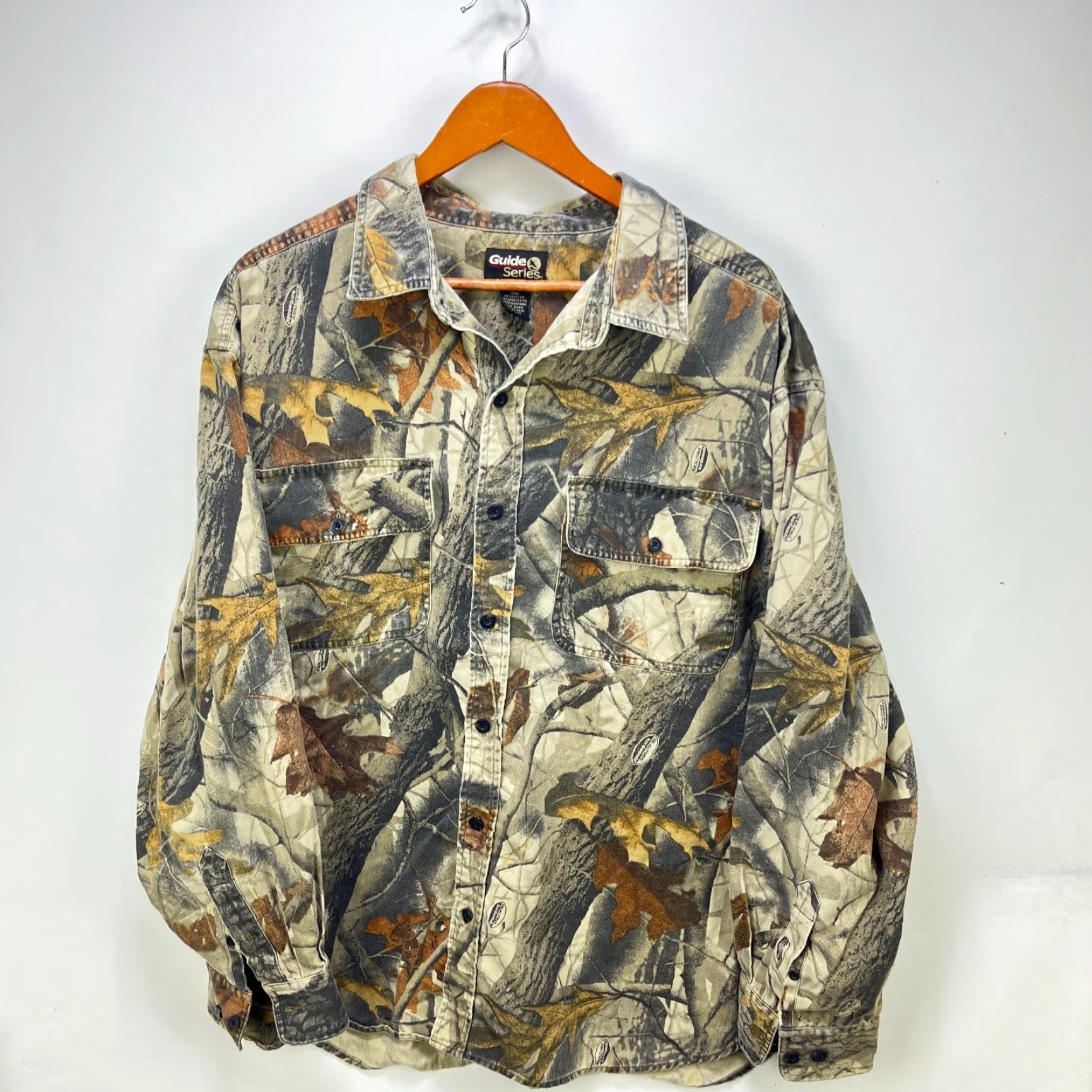 Vintage VINTAGE Tree Camo Real Button-Up Long Sleeve Shirt 2XL Size US XXL / EU 58 / 5 - 2 Thumbnail