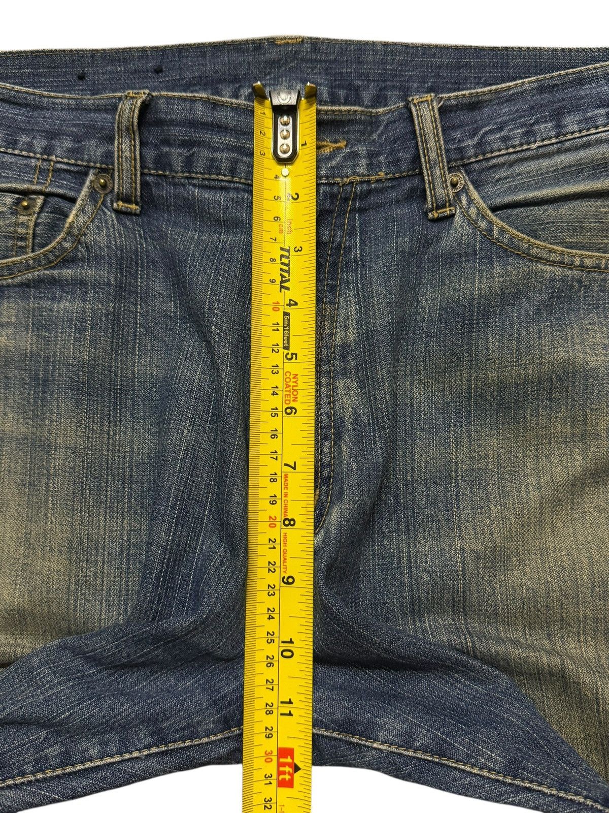 14th Addiction Vintage Y2K Japanese Brand Mud Wash Distress Wide Leg Baggy Size US 32 / EU 48 - 11 Thumbnail