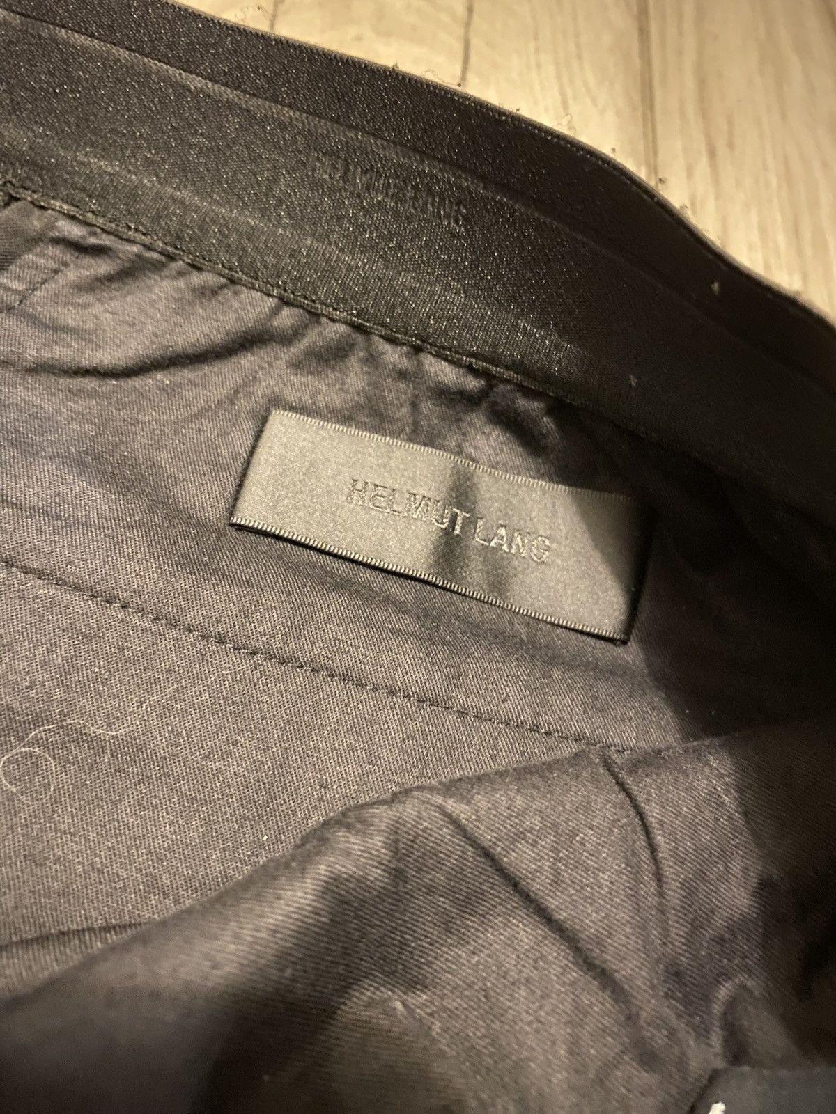 Helmut Lang Helmut Lang Reflective Stripes Black Wool Track Pants Size US 30 / EU 46 - 10 Thumbnail