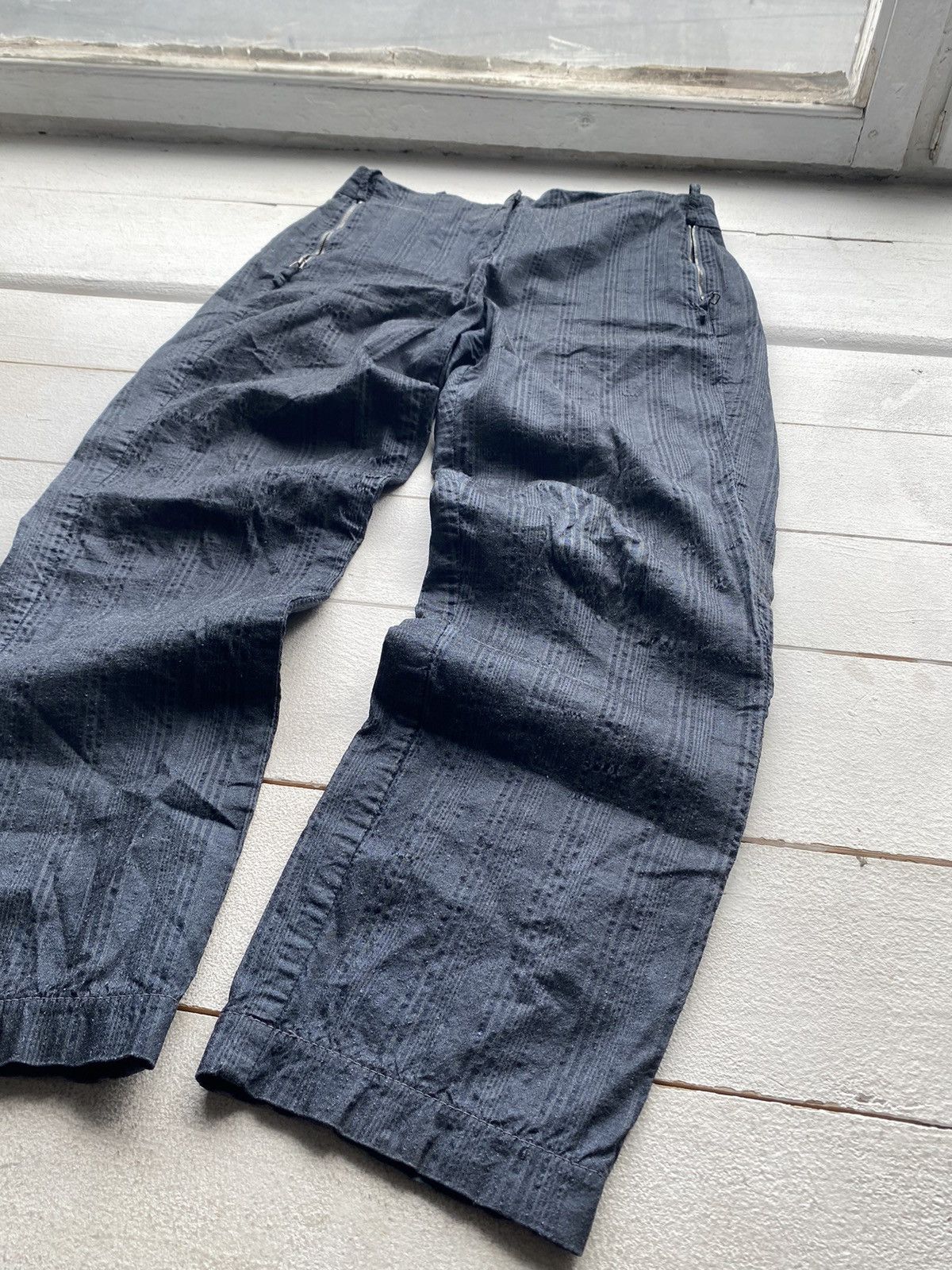 Annette Gortz × Vintage Gothic Annette Gortz Dark Blue Avant Garde Pants 29 rundholz Size 29" - 2 Thumbnail