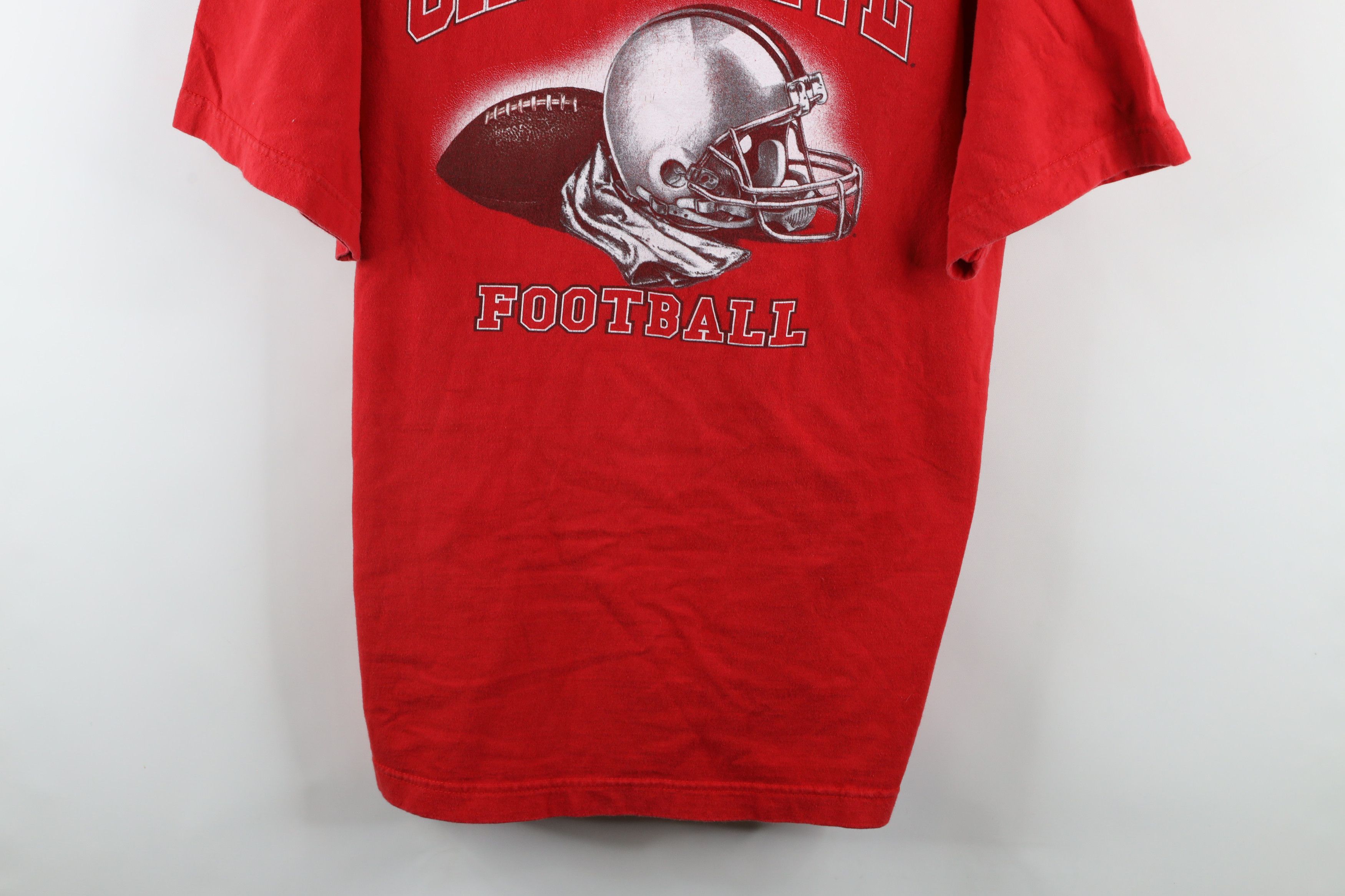 Vintage Vintage 90s Spell Out Ohio State University Football T-Shirt Size US XL / EU 56 / 4 - 3 Thumbnail