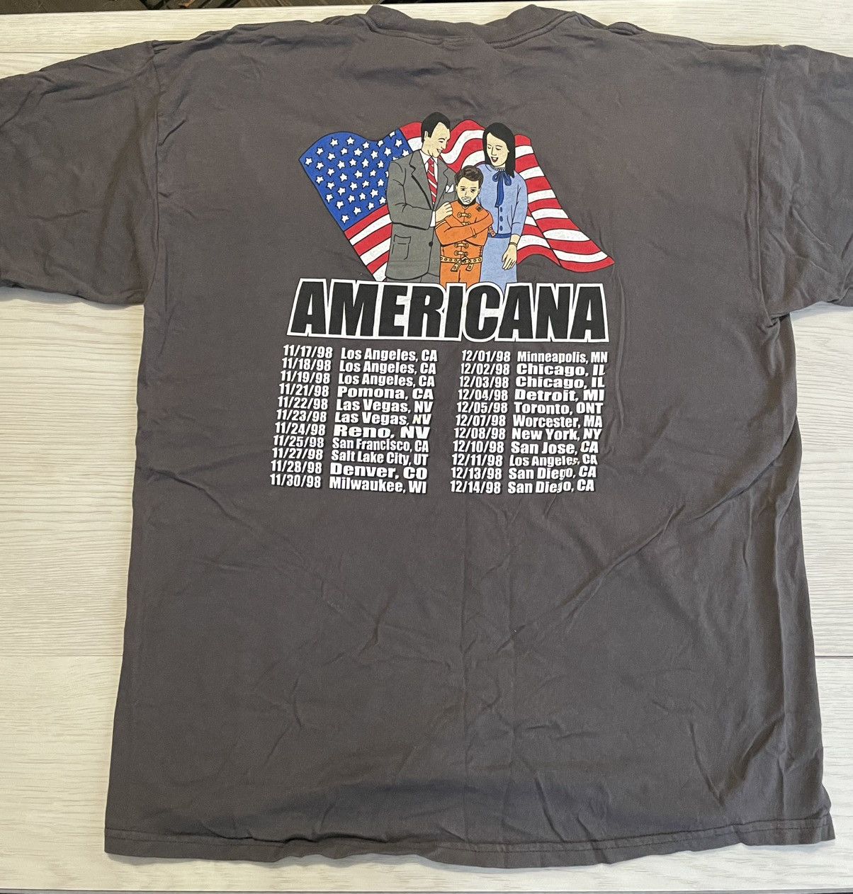 Other The Offspring 1998 Americana tour XL shirt vintage rare Size US XL / EU 56 / 4 - 6 Thumbnail