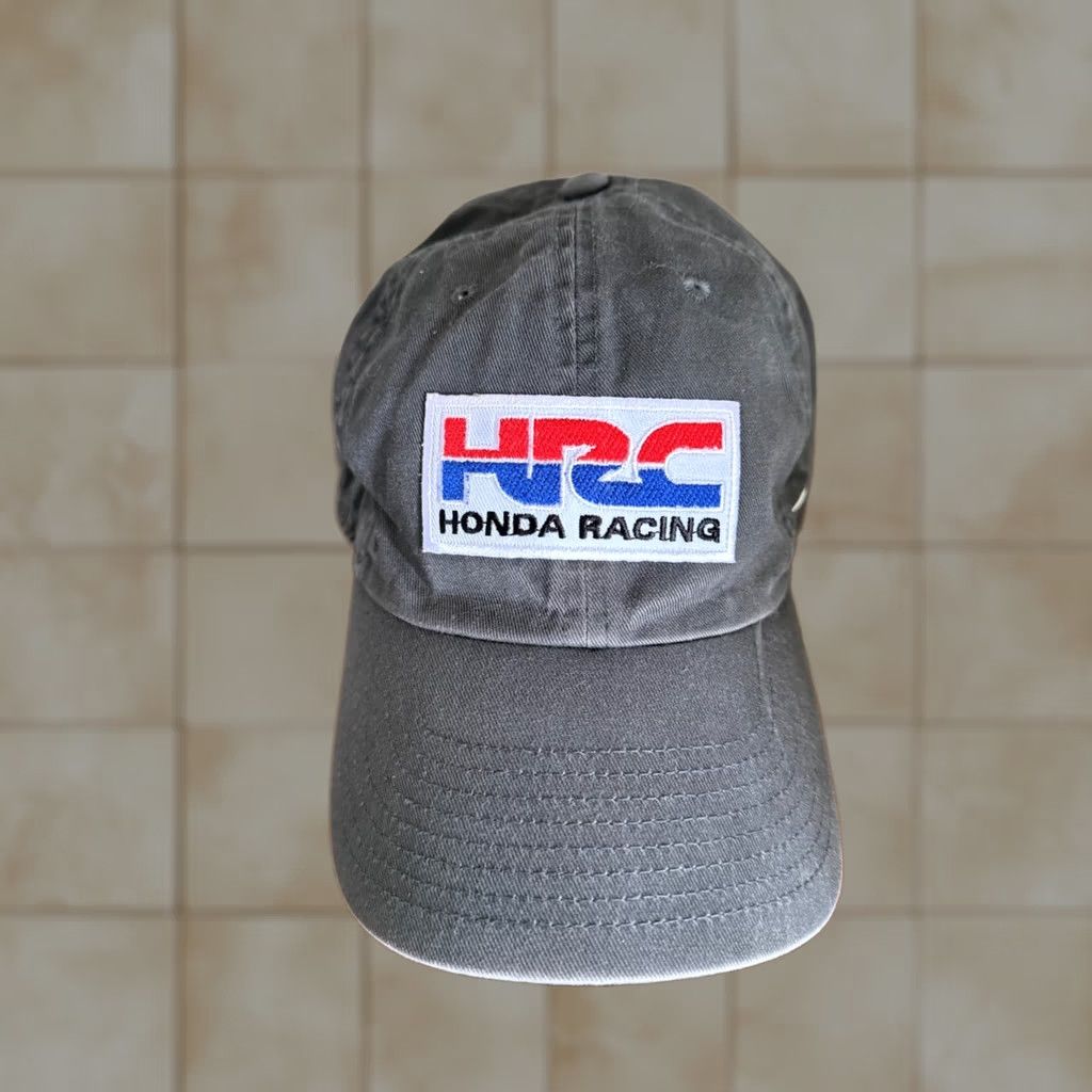 Nike Nike Hat Cap Adjustable Strapback OneSize Embroidered Patch HRC Racing Honda Gray Mens Baseball Cap Size ONE SIZE - 1 Thumbnail