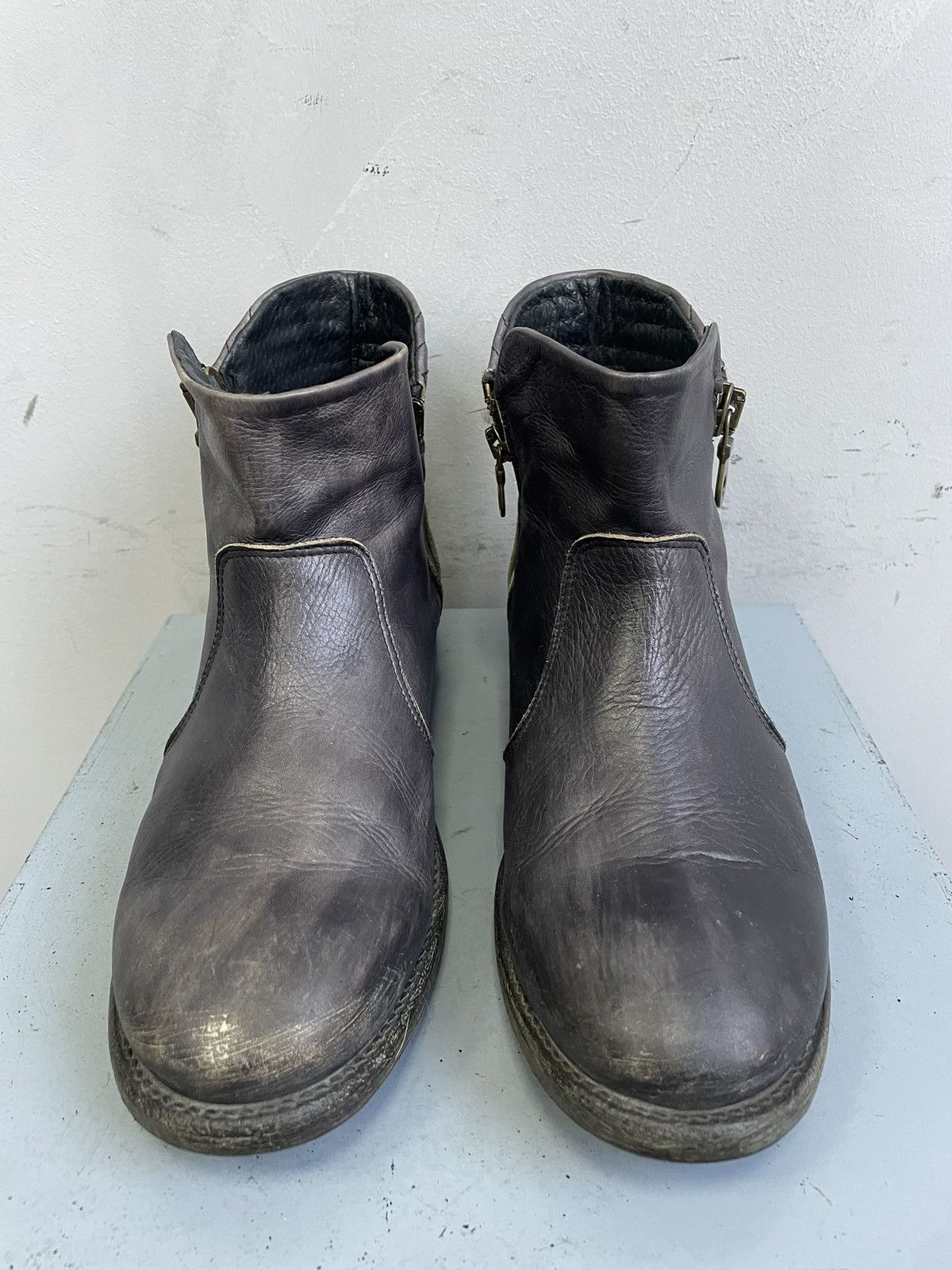 Hedi Slimane Moto racing Leather Boots gothic guidi Style y2k Size US 8 / EU 41 - 5 Thumbnail