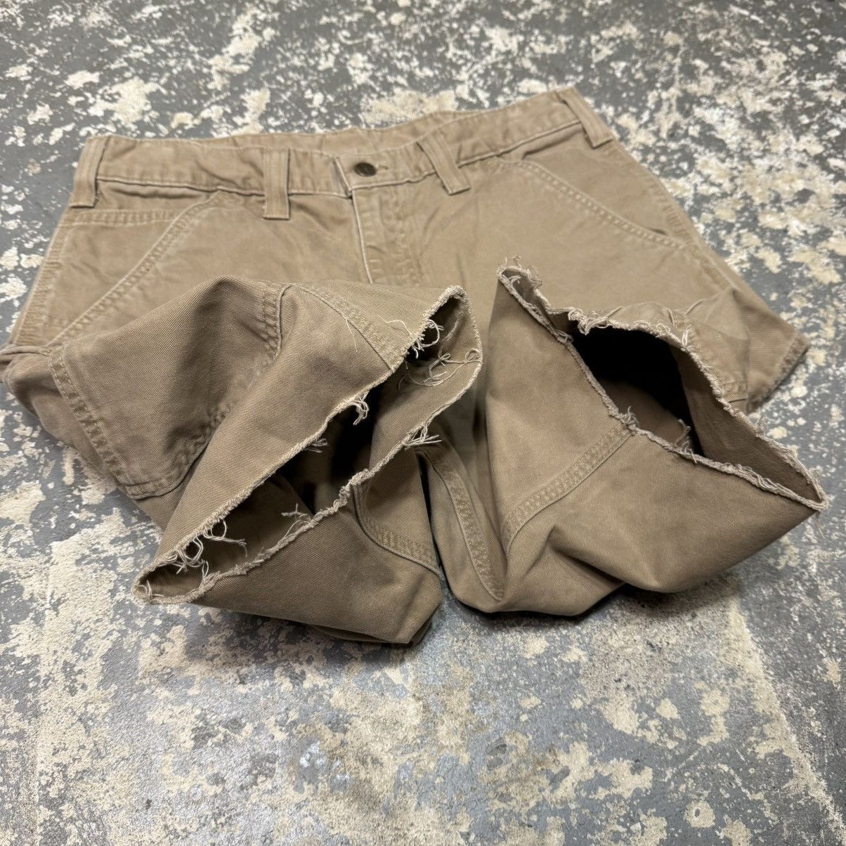 Carhartt Vintage Carhartt Tan/Brown B324 DKH Carpenter Workwear Short Size US 33 - 6 Thumbnail
