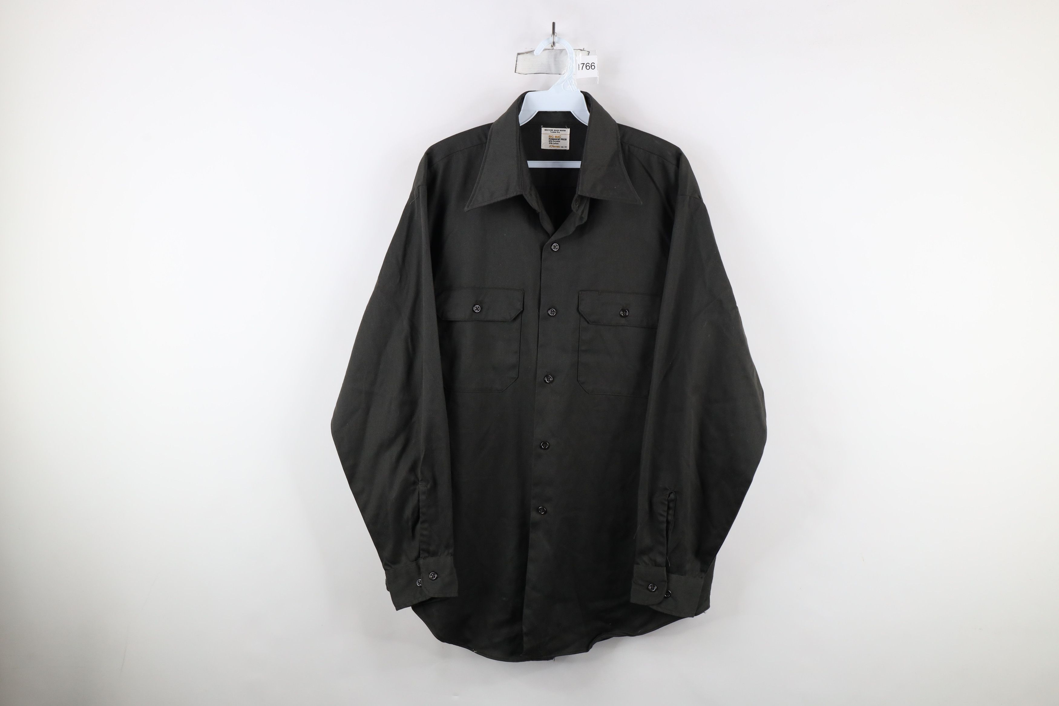 Vintage Vintage 60s Big Mac Workwear Mechanic Button Shirt Green USA Size US M / EU 48-50 / 2 - 1 Thumbnail
