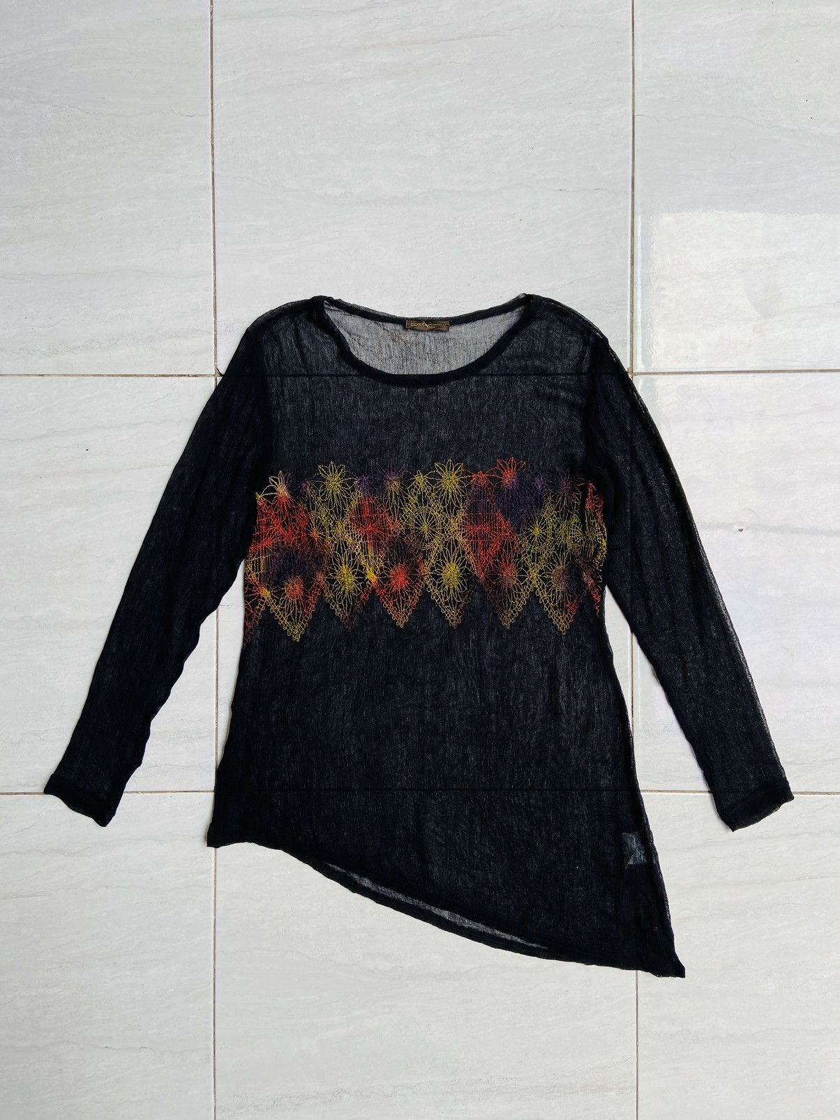 Other COSA-NOSTRA Black Mesh Long Sleeve T-Shirt Size US M / EU 48-50 / 2 - 1 Thumbnail