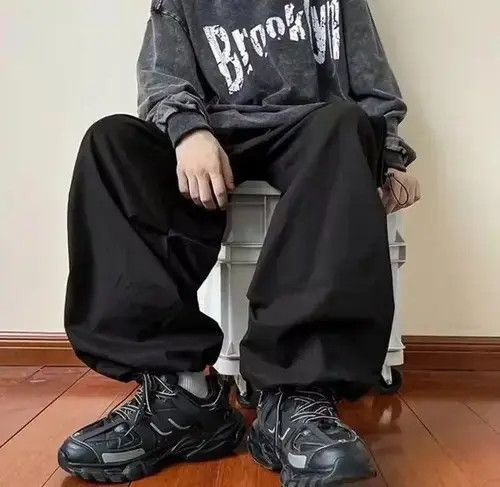 Japanese Brand Vintage Streetwear black cargo gorp parachute pants Size US 32 / EU 48 - 7 Thumbnail