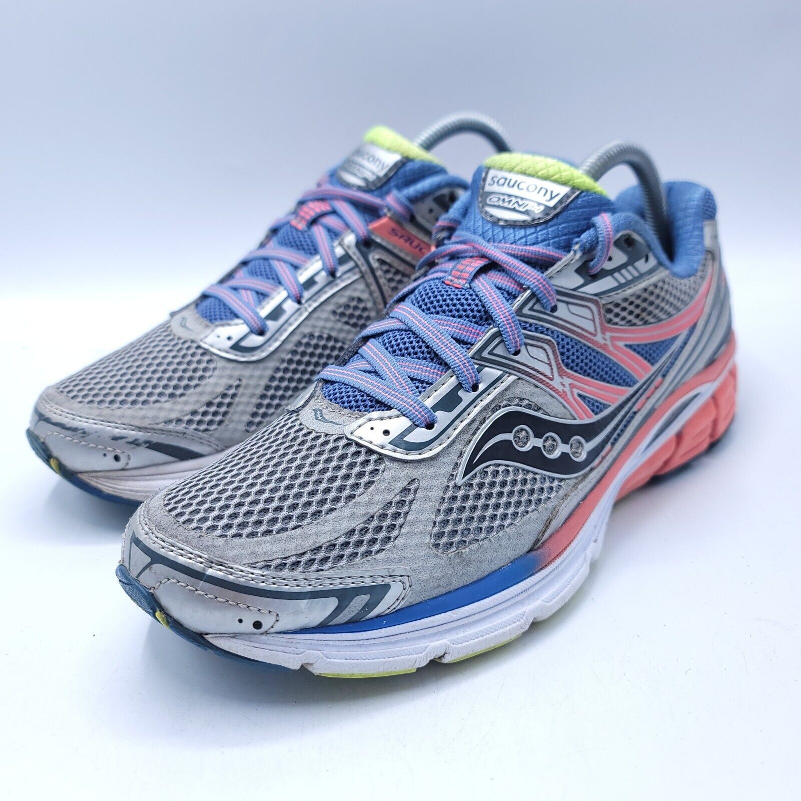 Saucony Saucony Omni 14 Shoe Womens Size 10 S10270-1 Gray Blue Pink Size US 10 / IT 40 - 1 Thumbnail