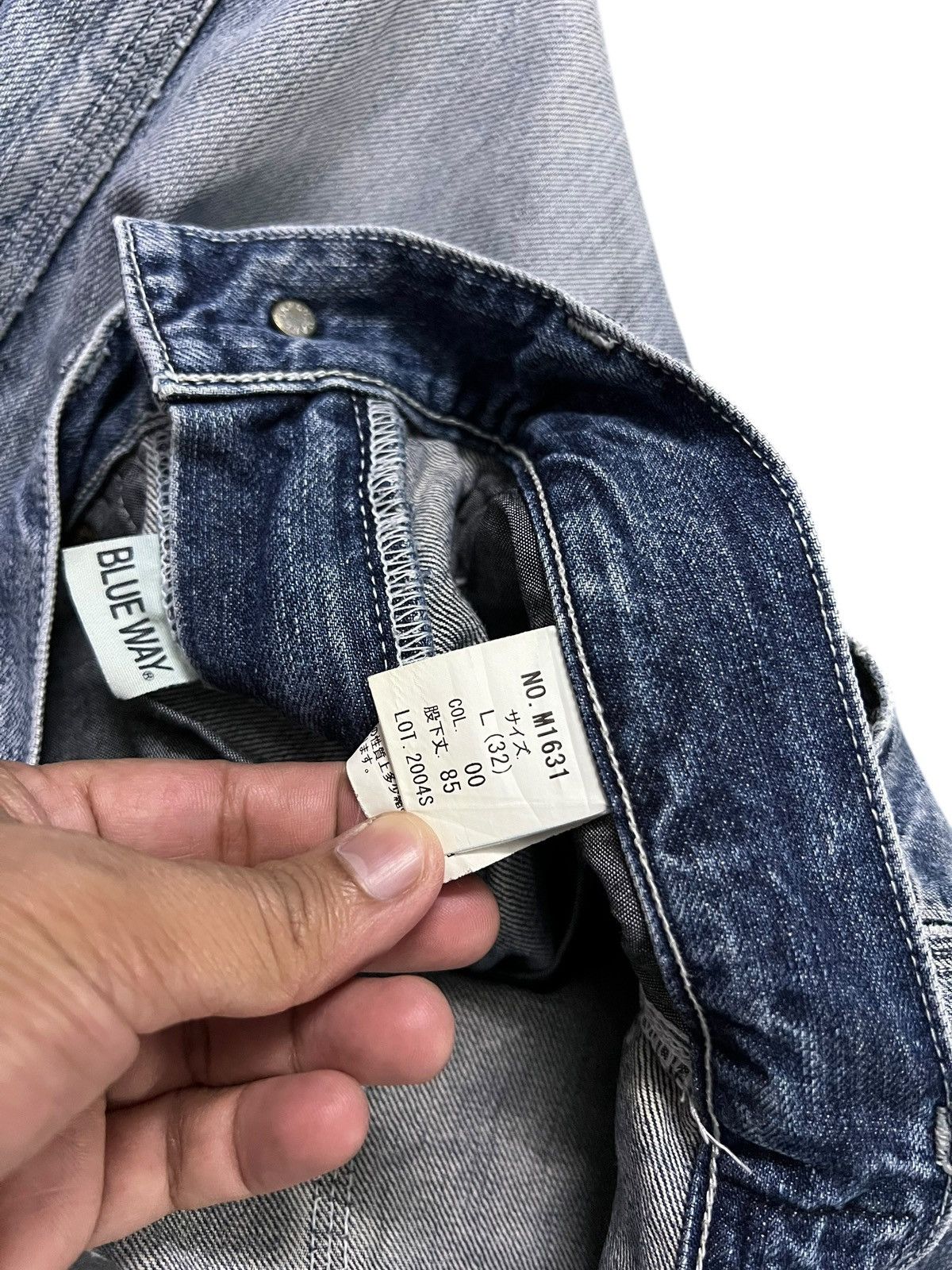 Japanese Brand 💥Flare💥Vintage Blue Way Faded Claw Jean Made In Nippon Size US 32 / EU 48 - 23 Thumbnail