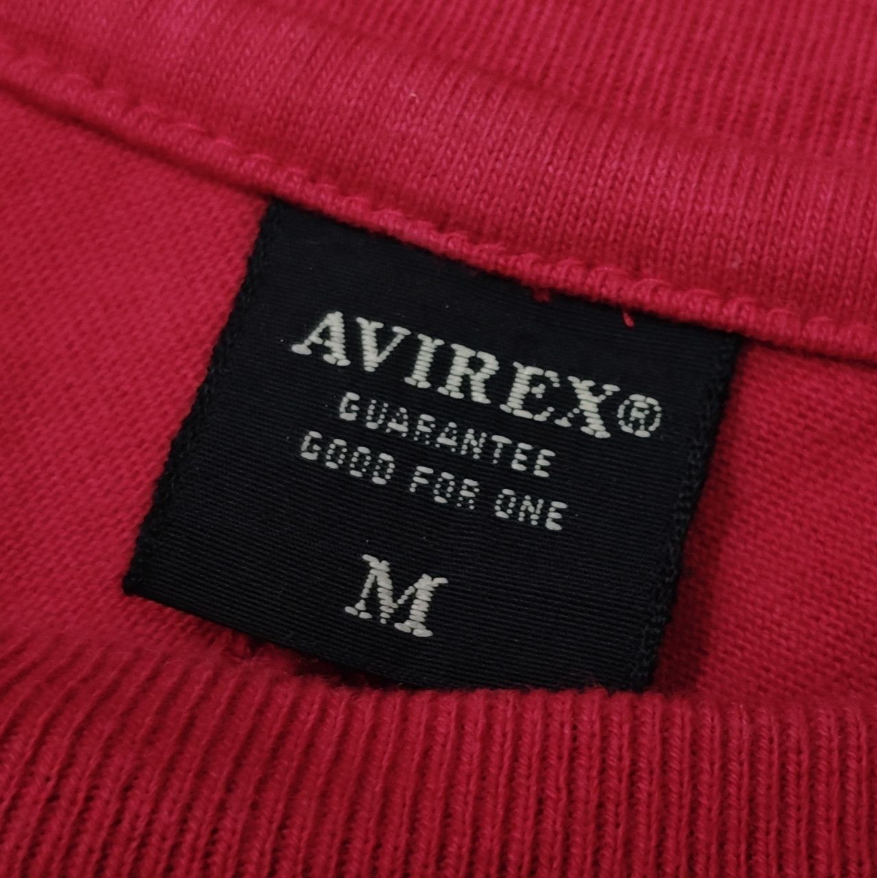 Avirex 90s AVIREX Embroidered Big Logo Red M Tee Size US M / EU 48-50 / 2 - 9 Thumbnail