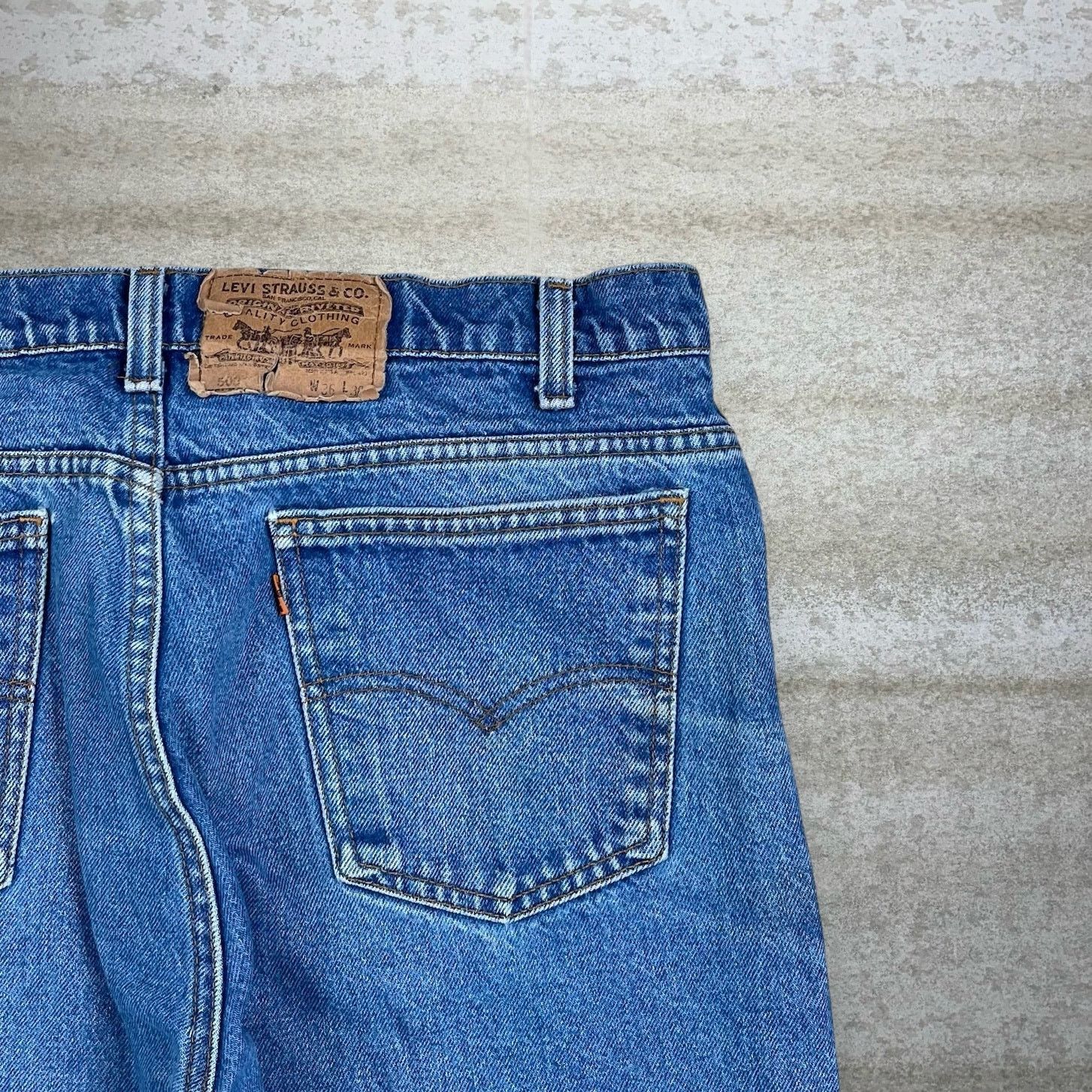 Levi's Vintage 90s Levis Jeans 36x28 Regular Straight Medium Wash Size US 36 / EU 52 - 3 Thumbnail