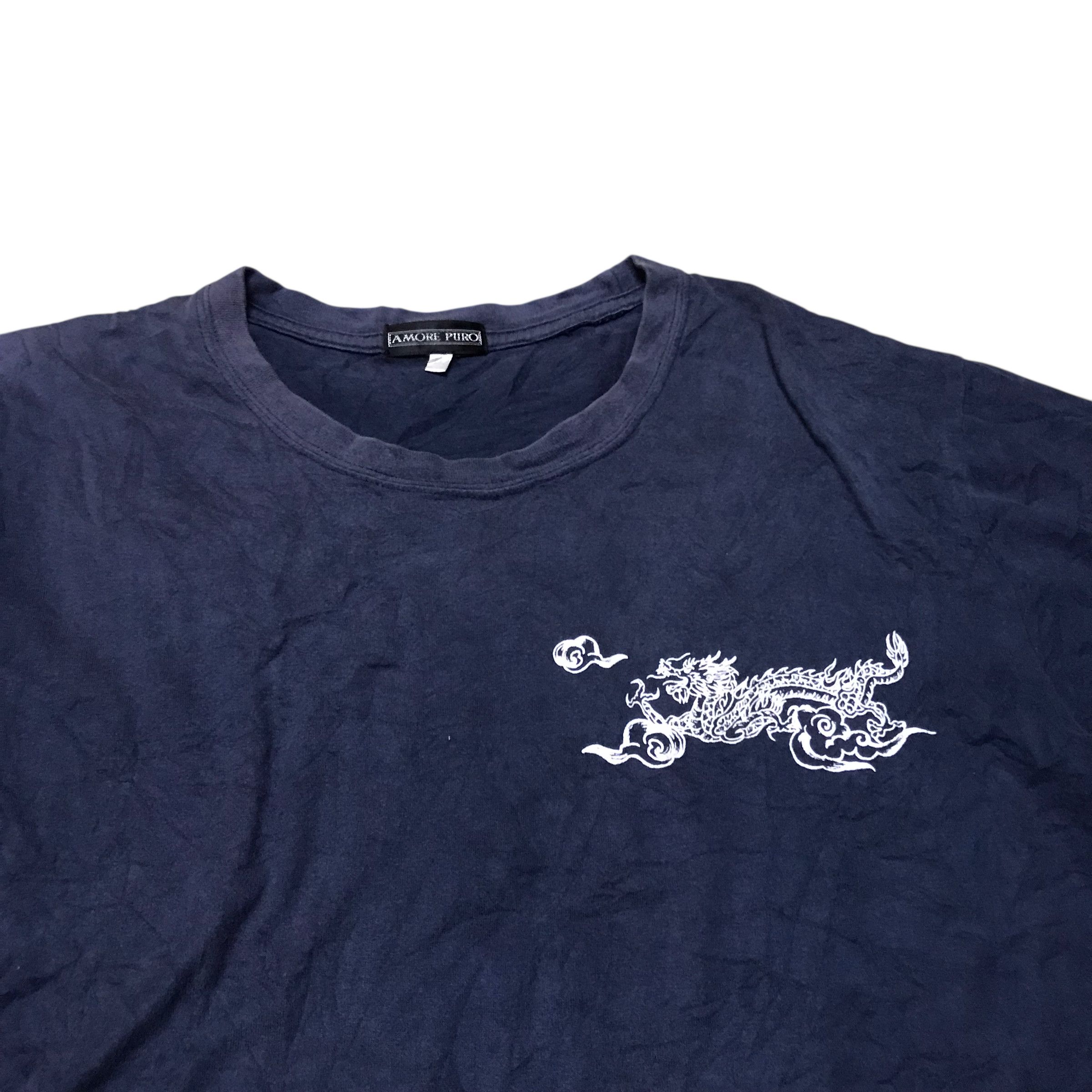 Japanese Brand Vintage Souvenir Sukajan Dragon Japanese Tshirt Sun Faded Size US L / EU 52-54 / 3 - 2 Thumbnail