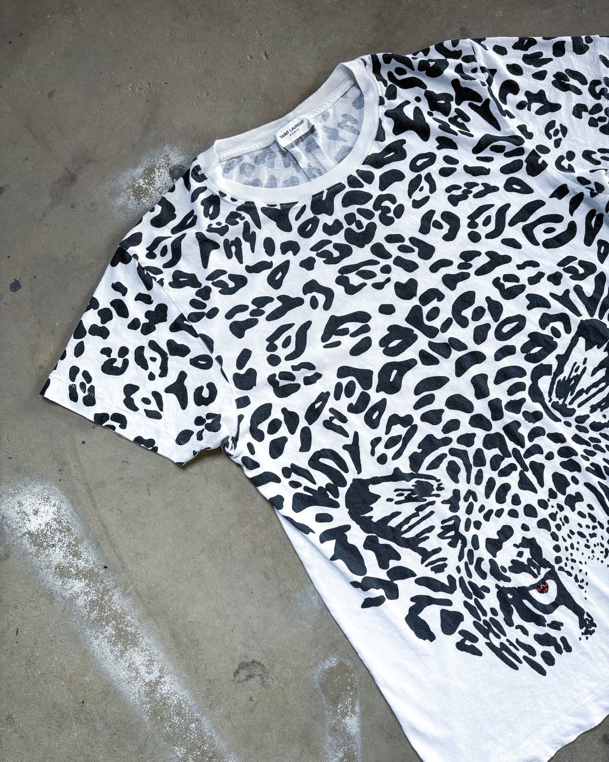 Saint Laurent Paris F/W16 GEM EYE LEOPARD T-SHIRT Size US S / EU 44-46 / 1 - 3 Thumbnail