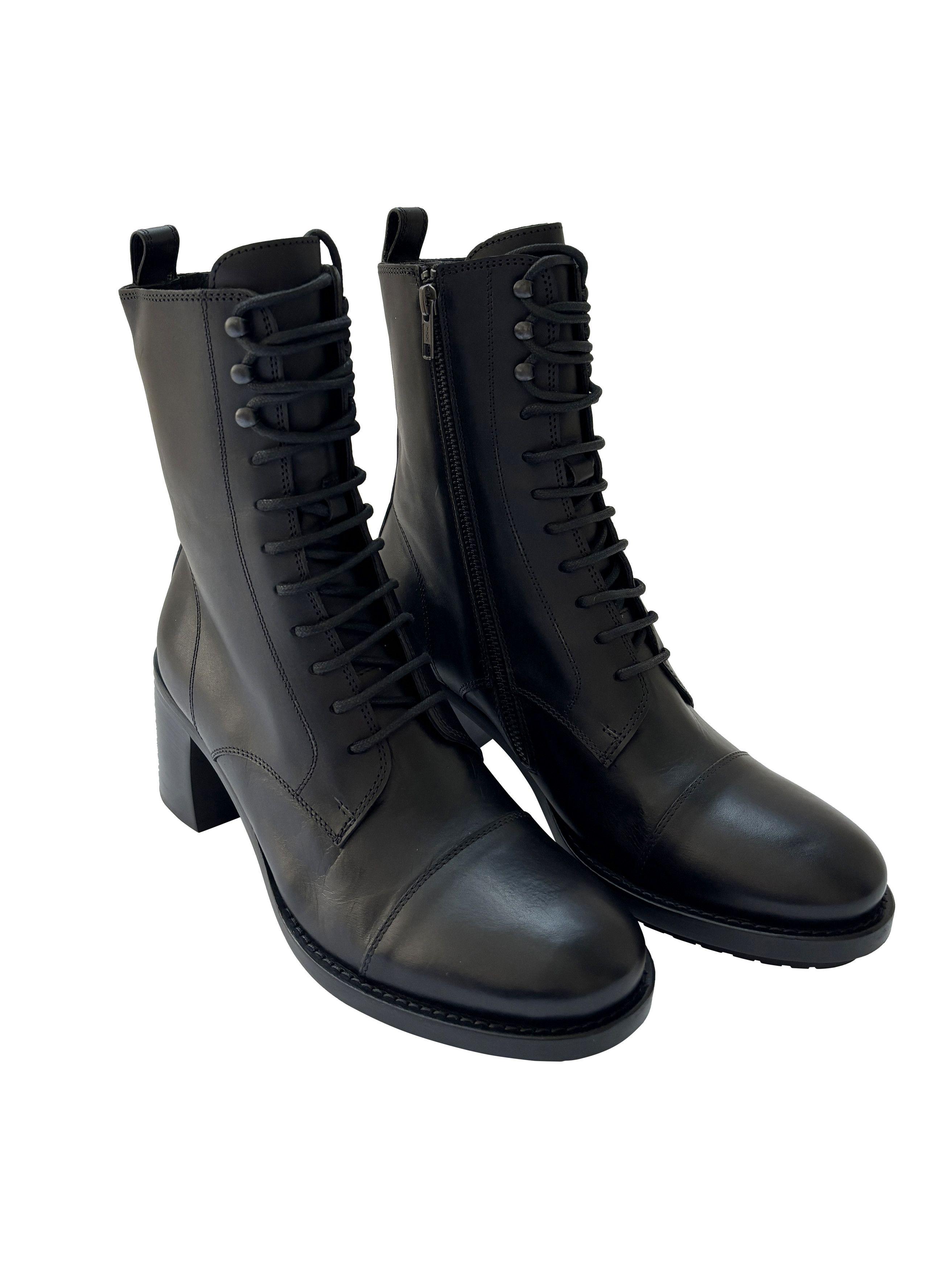 Ann Demeulemeester ⚡️QUICK SALE⚡️Ann Demeulemeester Black Lace Up Low Boots Size US 8.5 / IT 38.5 - 1 Thumbnail