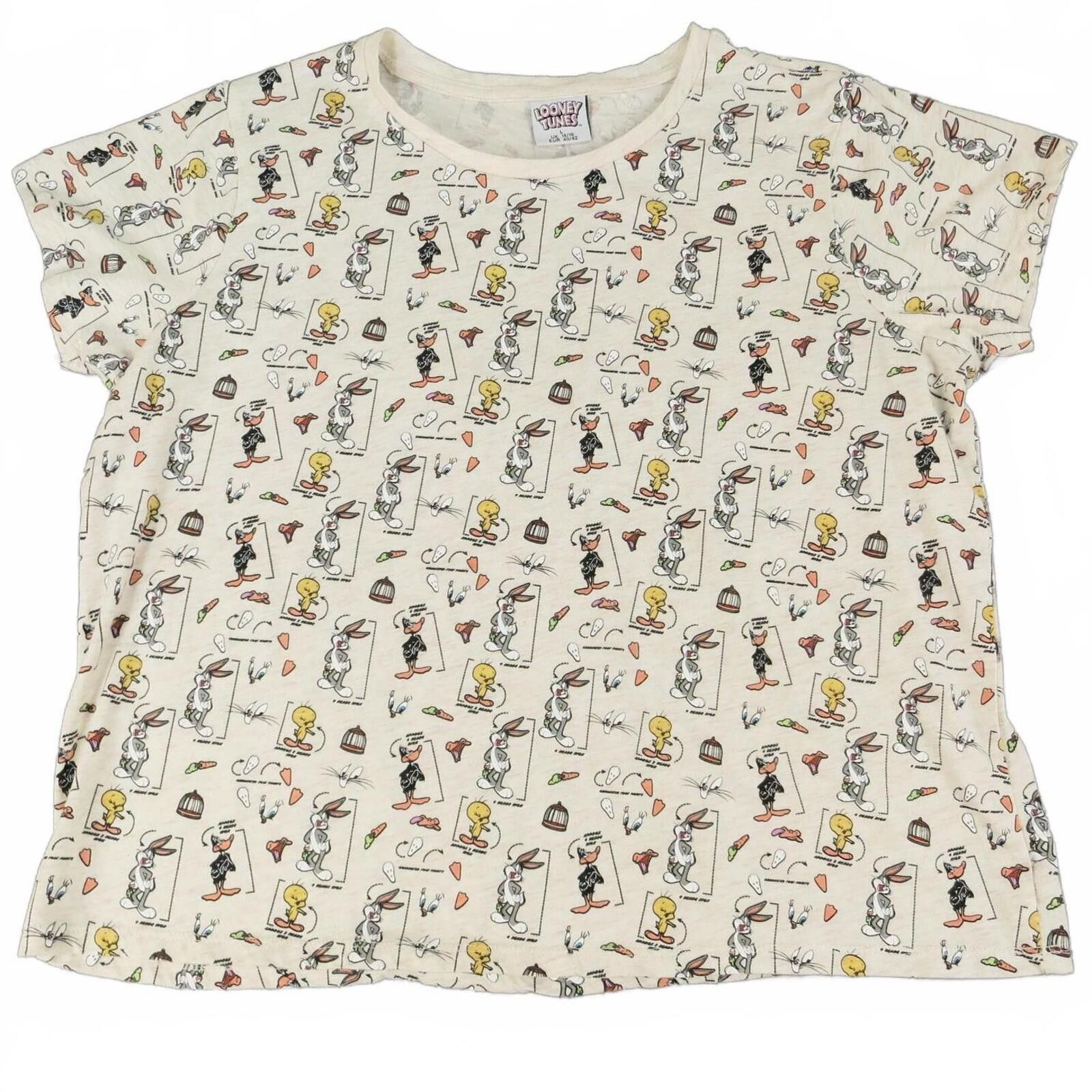 Other Looney Tunes All Over Print T-Shirt Women's Large Size L / US 10 / IT 46 - 1 Thumbnail