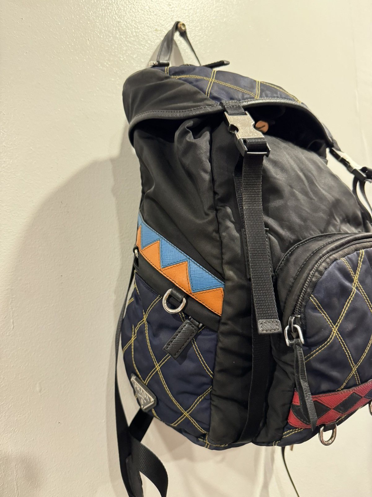 Prada PRADATessuto Nylon Impunturato DoubleBuckle Backpack Baltico Size ONE SIZE - 4 Thumbnail
