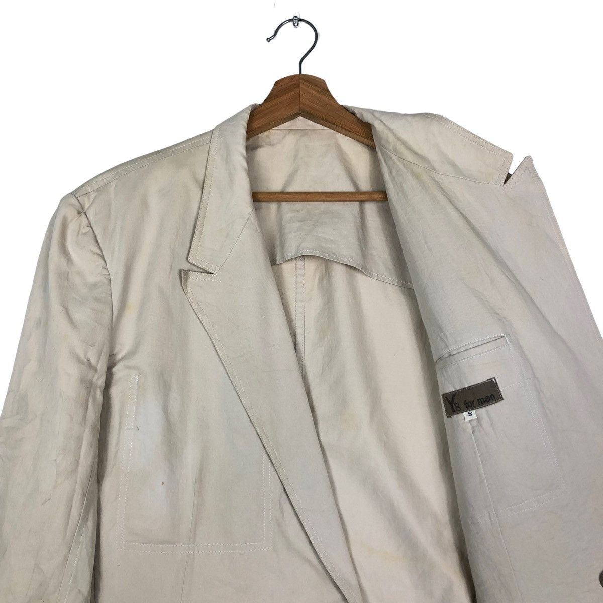 Yohji Yamamoto 🔥VINTAGE Y’S FOR MEN CHORE JACKET DOUBLE BREAST Size US S / EU 44-46 / 1 - 12 Thumbnail