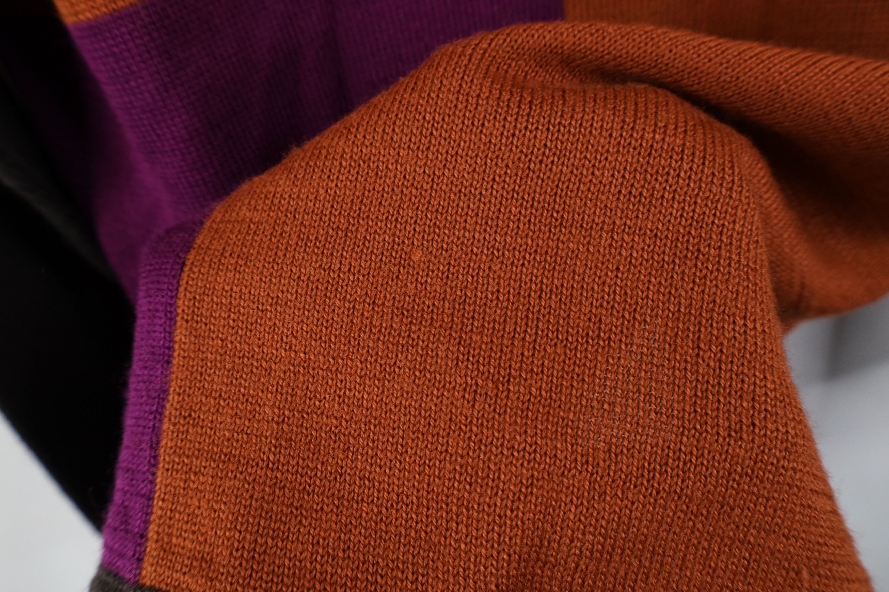 Vintage Vintage 90s Streetwear Knit Collar Block Tunic Sweater Size L / US 10 / IT 46 - 4 Thumbnail