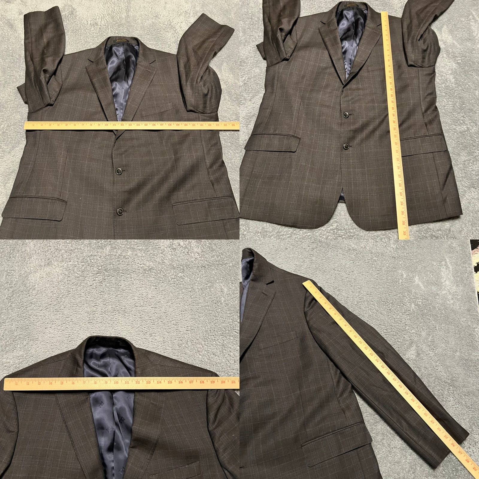 Jos. A. Bank Jos A Bank Reserve Blazer Mens 46 Reda Brown Plaid Coat Jacket Regular Department Men Size 46 Brown Plaid Blazer Mens 46 Size 46R - 8 Thumbnail