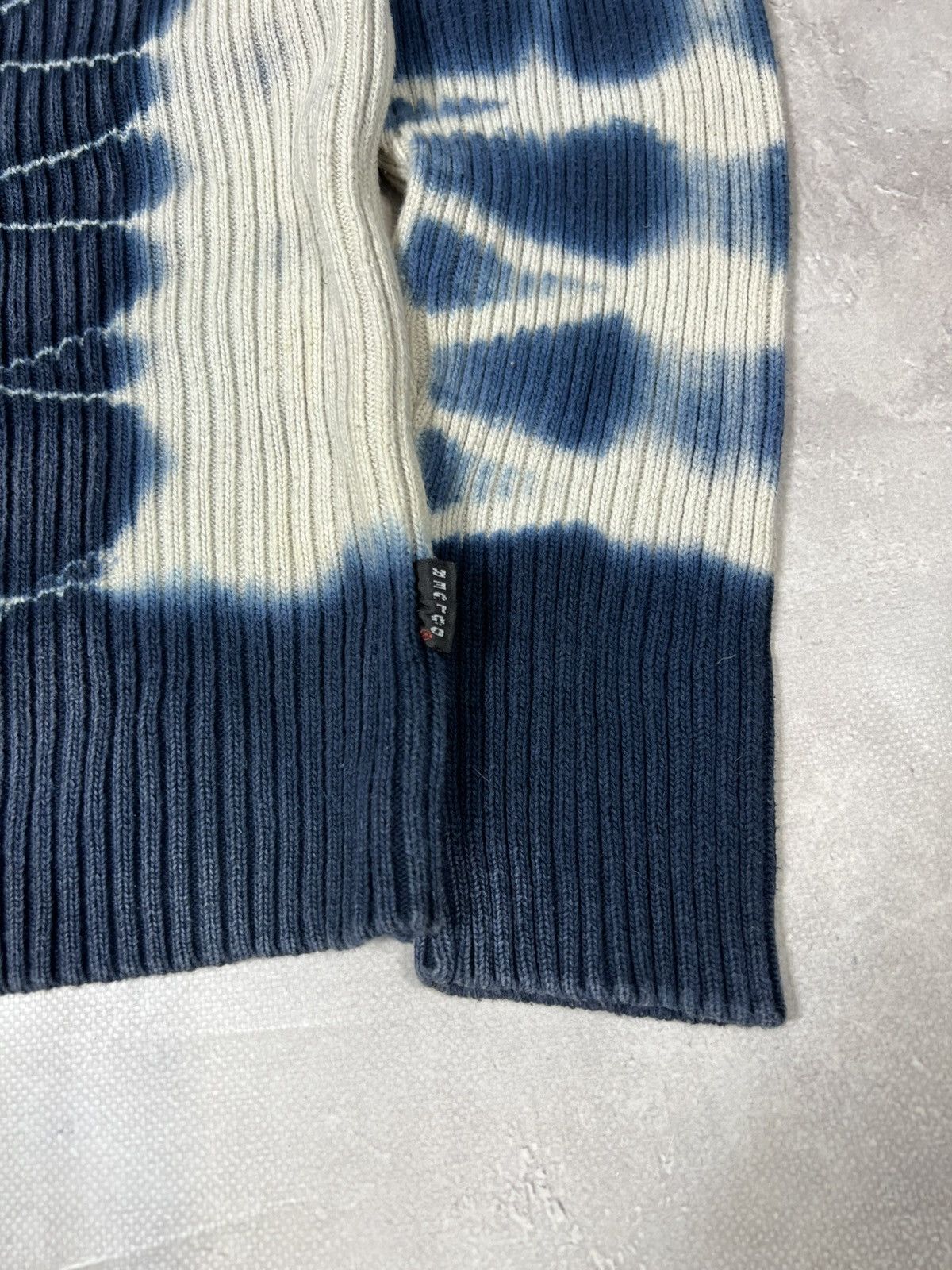 Japanese Brand × Vintage Vintage Junya Watanabe Style Ribbet Distressed Sweater Size US L / EU 52-54 / 3 - 3 Thumbnail