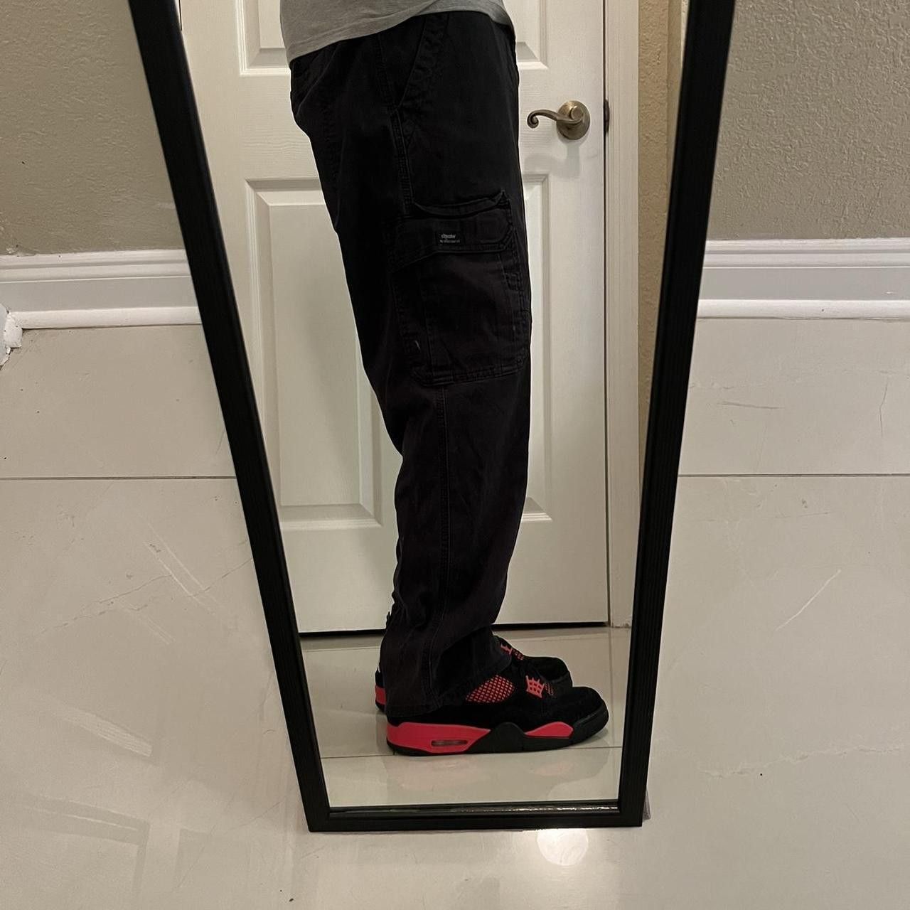 Vintage Vintage 2000s/Y2K Essential Grunge Gorpcore Black Cargo Pants! Size US 36 / EU 52 - 2 Thumbnail