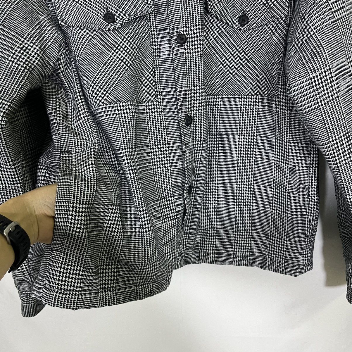 14th Addiction DENIFITS PLAID MULTIPOCKET BUTTON UP JACKET Size US L / EU 52-54 / 3 - 8 Thumbnail