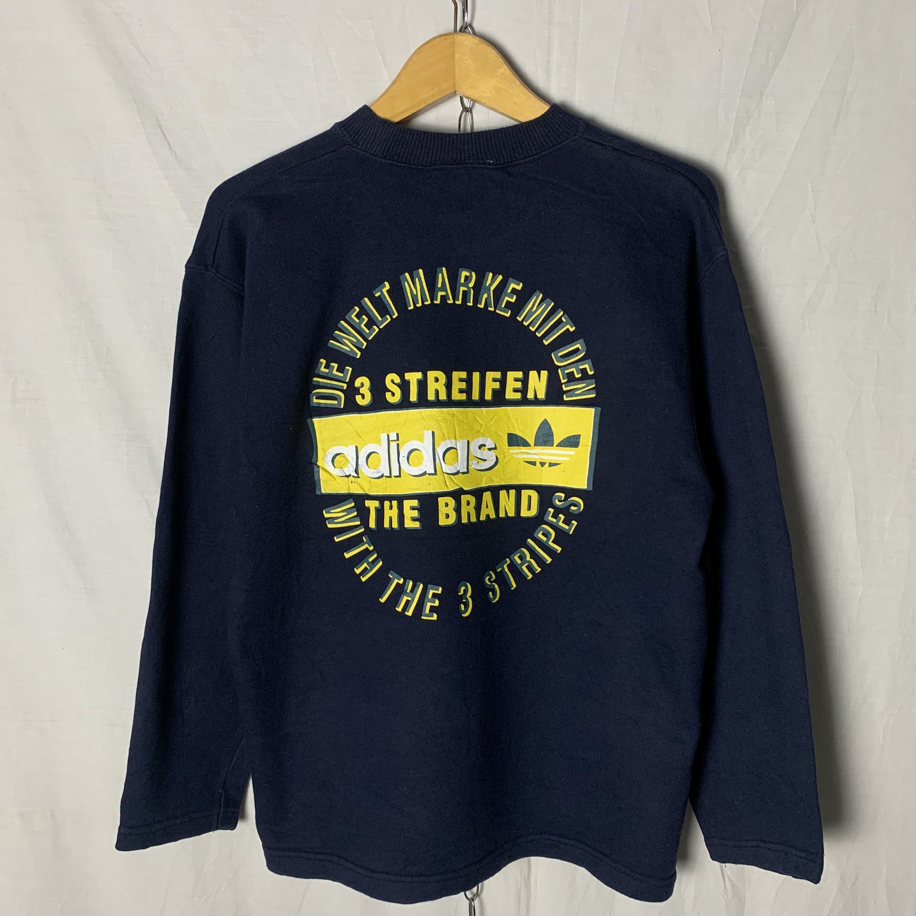 Adidas Vintage Adidas Three Stripes Trefoil Sweatshirt Crewneck Size US M / EU 48-50 / 2 - 1 Thumbnail