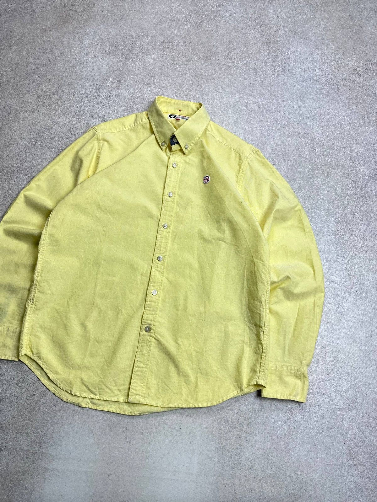 Aape Vintage Aape Bape Yellow Shirt Mens Rare Japanese Style L Size US L / EU 52-54 / 3 - 2 Thumbnail