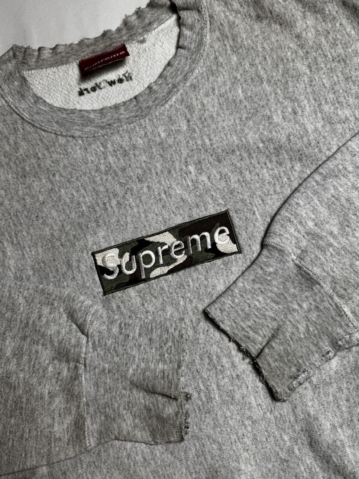 Supreme Supreme 1995 1st Anniversary Camo Box Logo Crewneck Size US XL / EU 56 / 4 - 3 Thumbnail